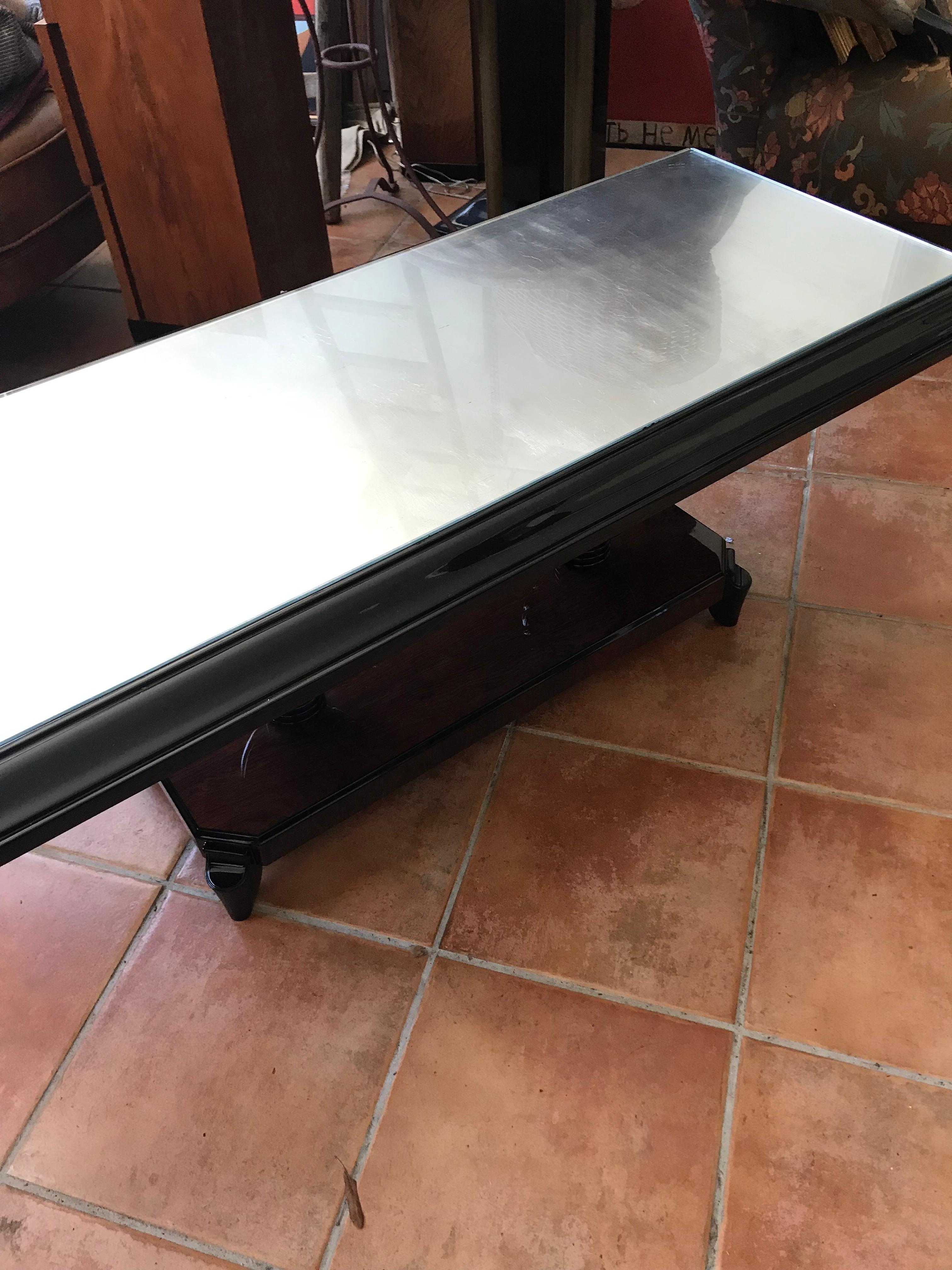 Lacquered  Large Rectangular French Art Deco Coffeetable, Sofa Table. 1930s. For Sale