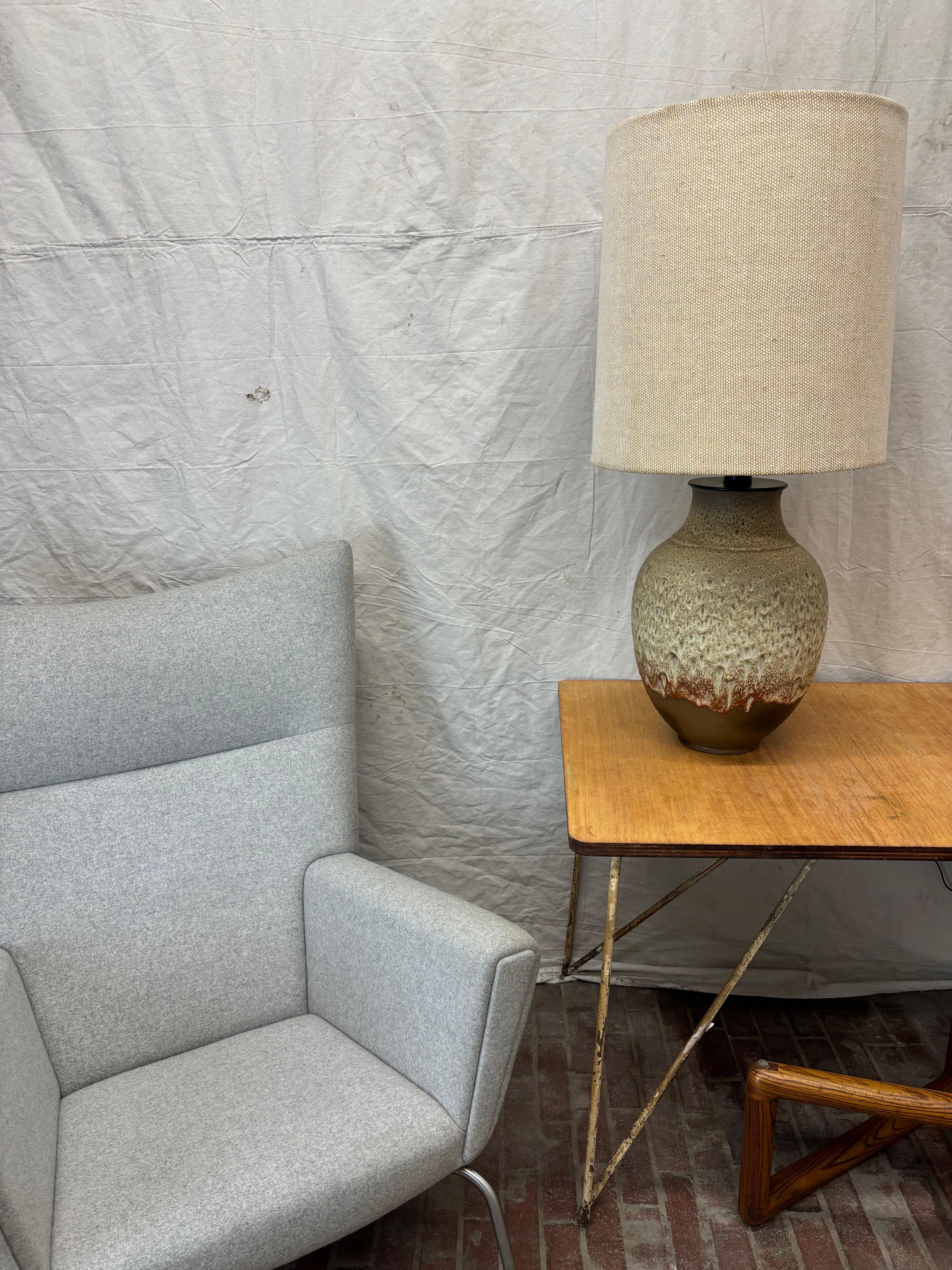 Massive Lava Flow Ceramic Table Lamp For Sale 10