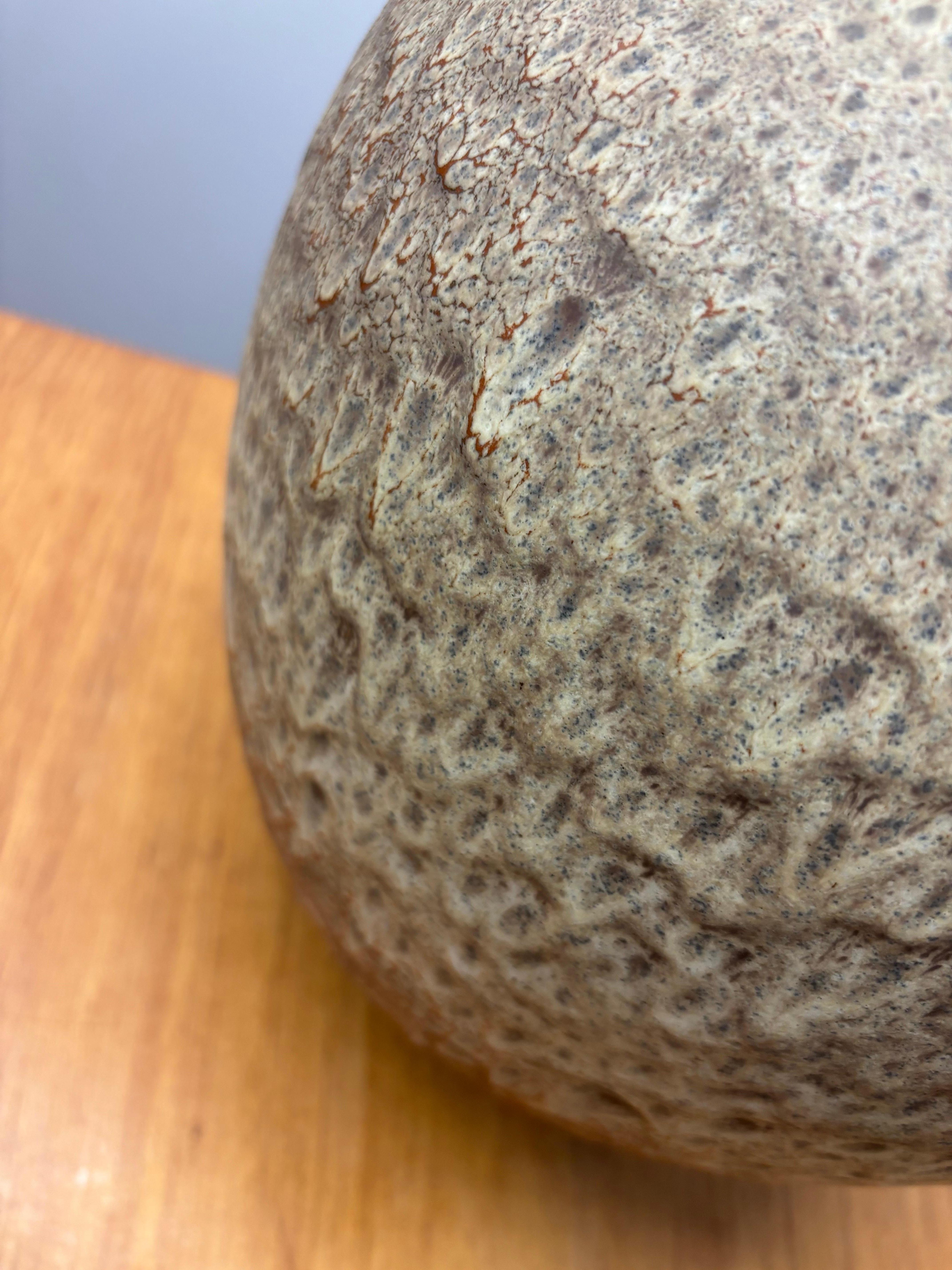 Massive Lava Flow Ceramic Table Lamp For Sale 2