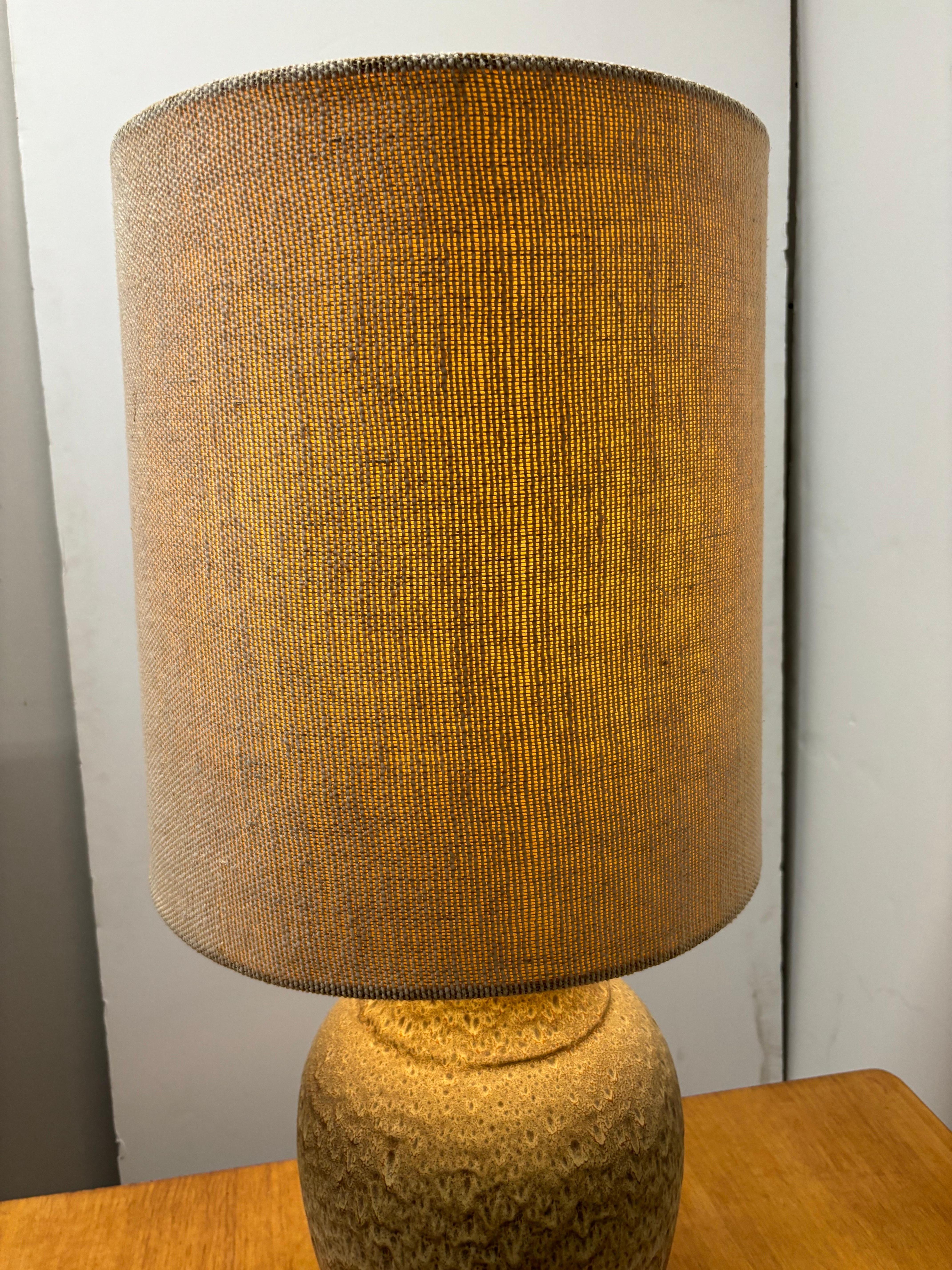 Massive Lava Flow Ceramic Table Lamp For Sale 3