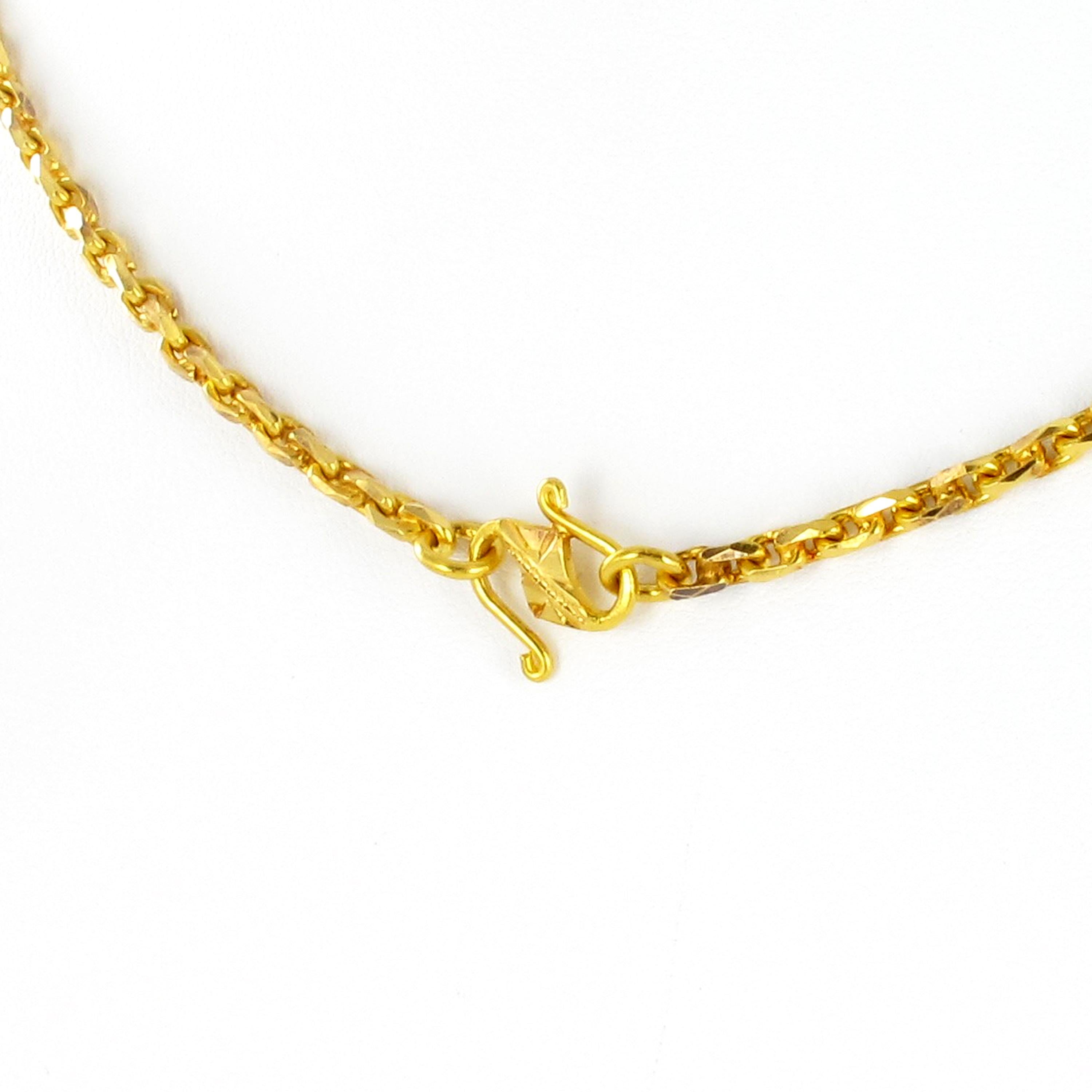 Collier pendentif en or jaune 750 avec grande quantité de citronquarz en vente 2