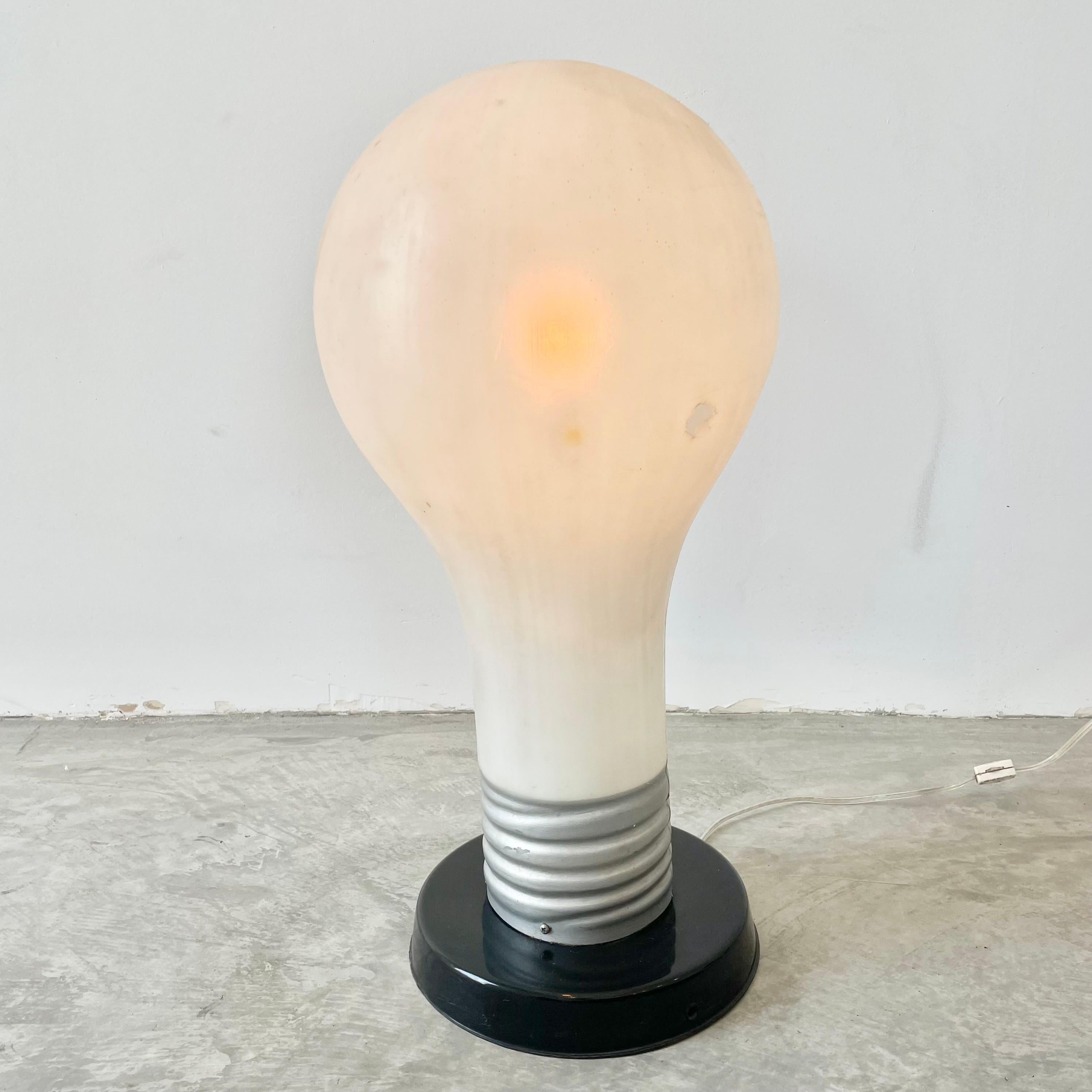 Massive Lightbulb Table Lamp In Good Condition For Sale In Los Angeles, CA