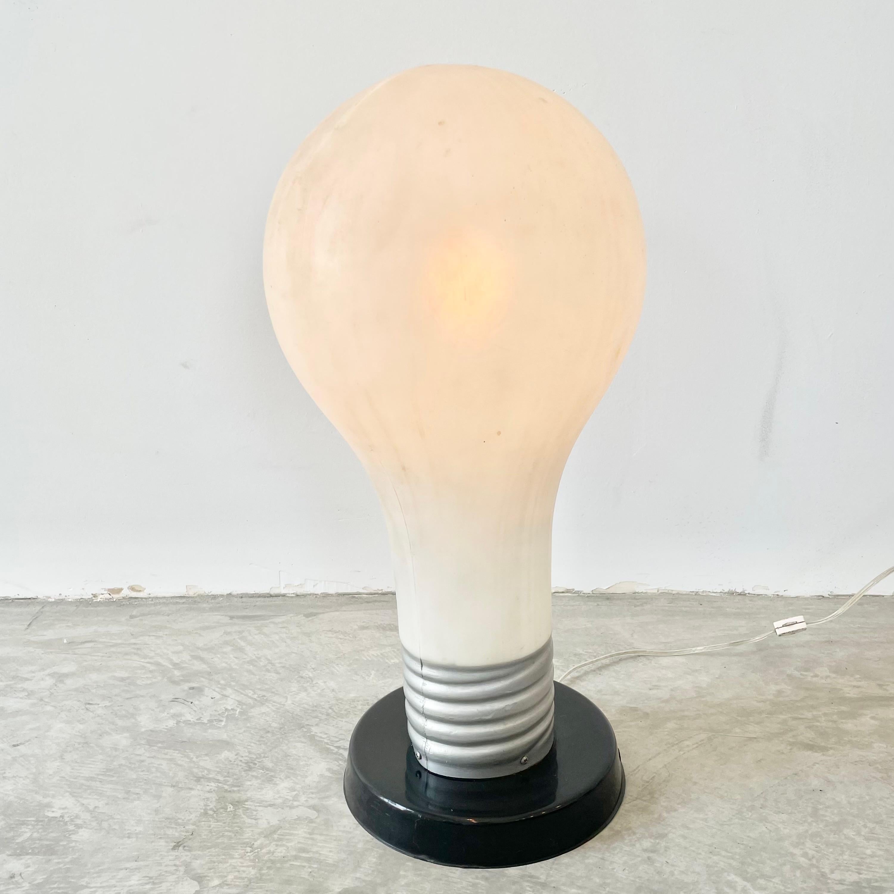 Late 20th Century Massive Lightbulb Table Lamp For Sale