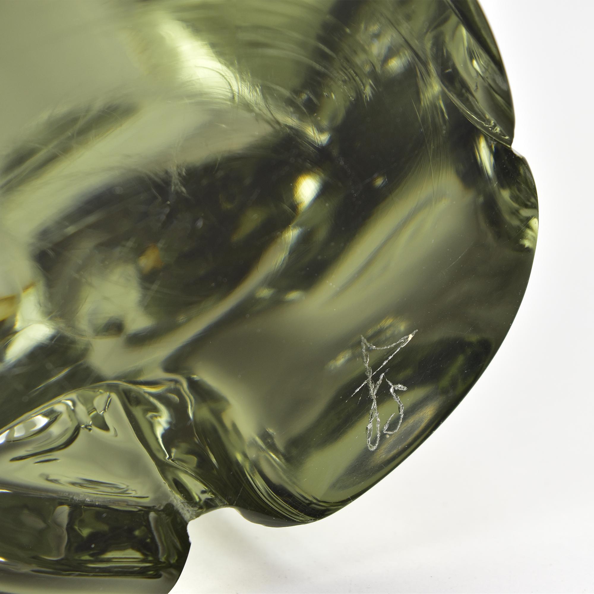 Massive Livio Seguso Smoke Grey Elephant Art Glass Sculpture Murano Gral For Sale 2