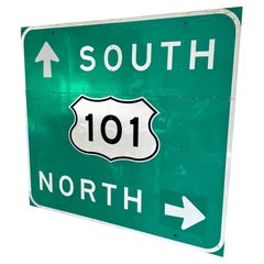 Massive Los Angeles 101 Freeway Sign, 1990s USA