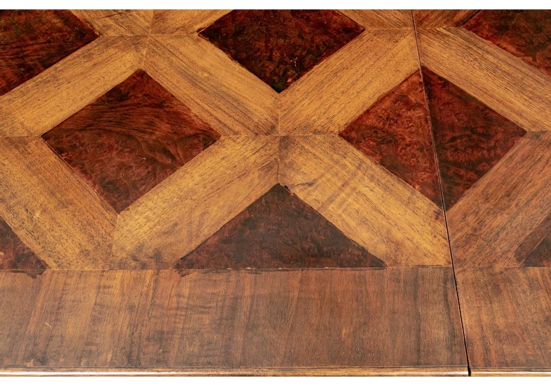 Massive Louis XIV Style Parquet Dining Table  For Sale 6