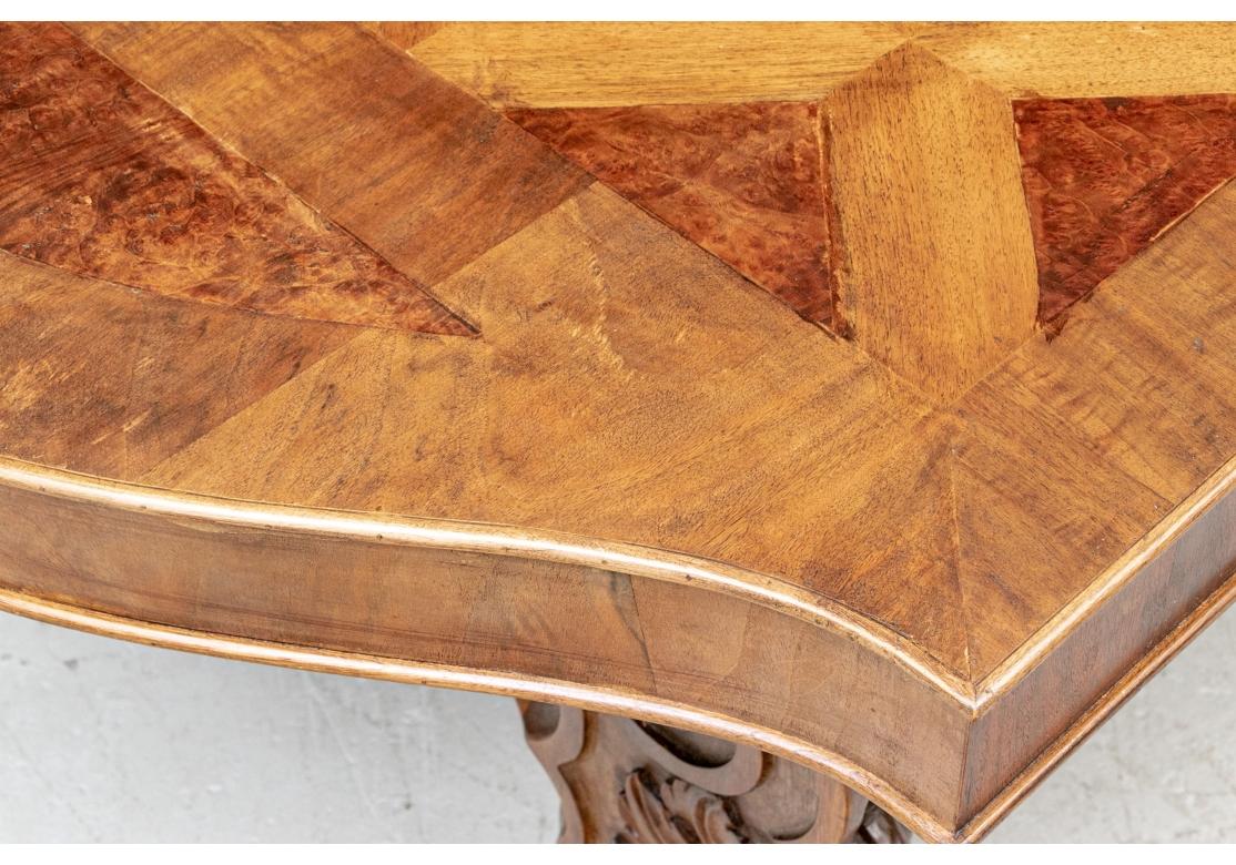 Parquetry Massive Louis XIV Style Parquet Dining Table  For Sale