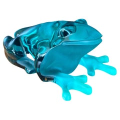 Massive Lucite Frog Sculpture by Shlomi Haziza