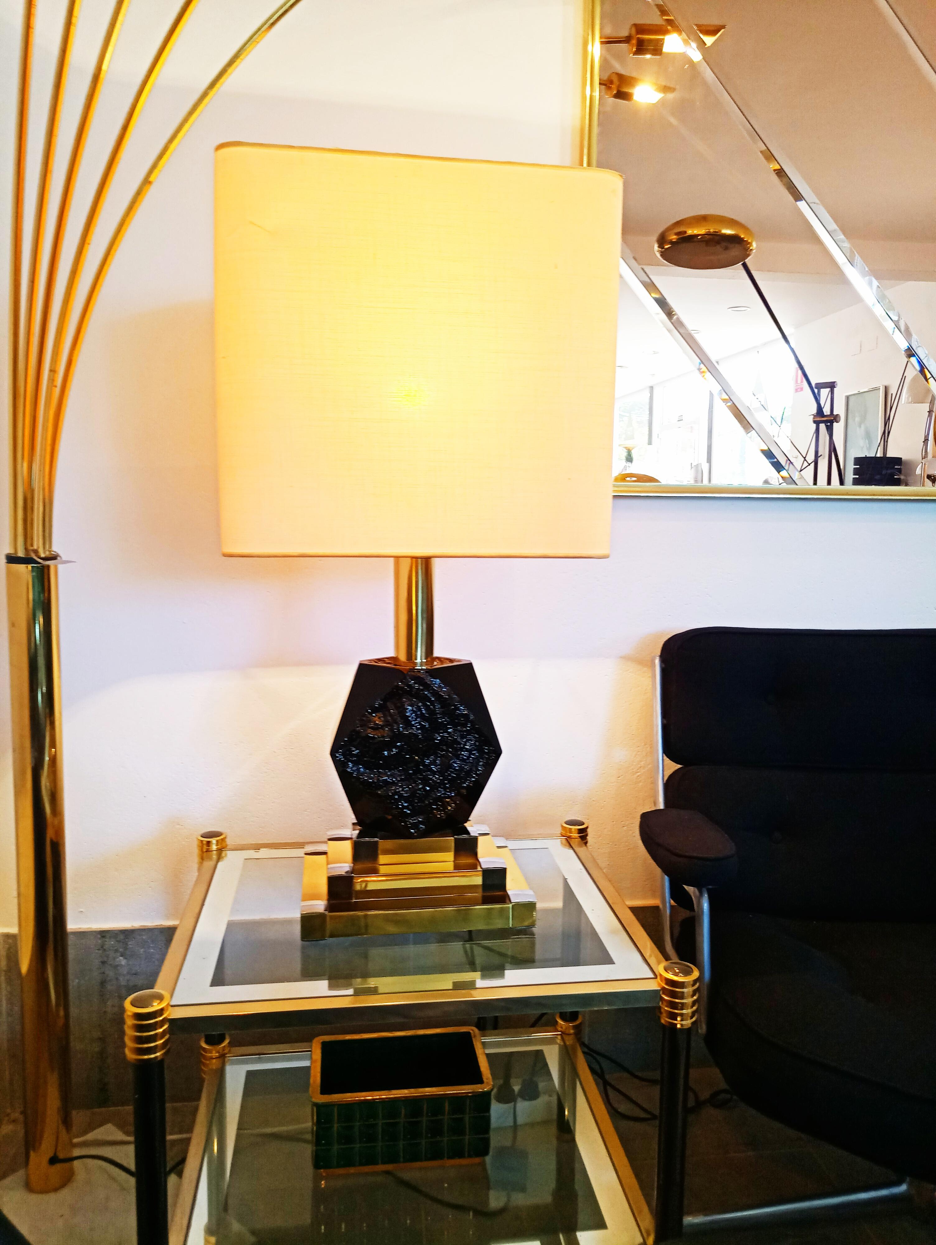 Spanish Massive Lumica Table Lamp by Willy Rizzo, 1970s For Sale