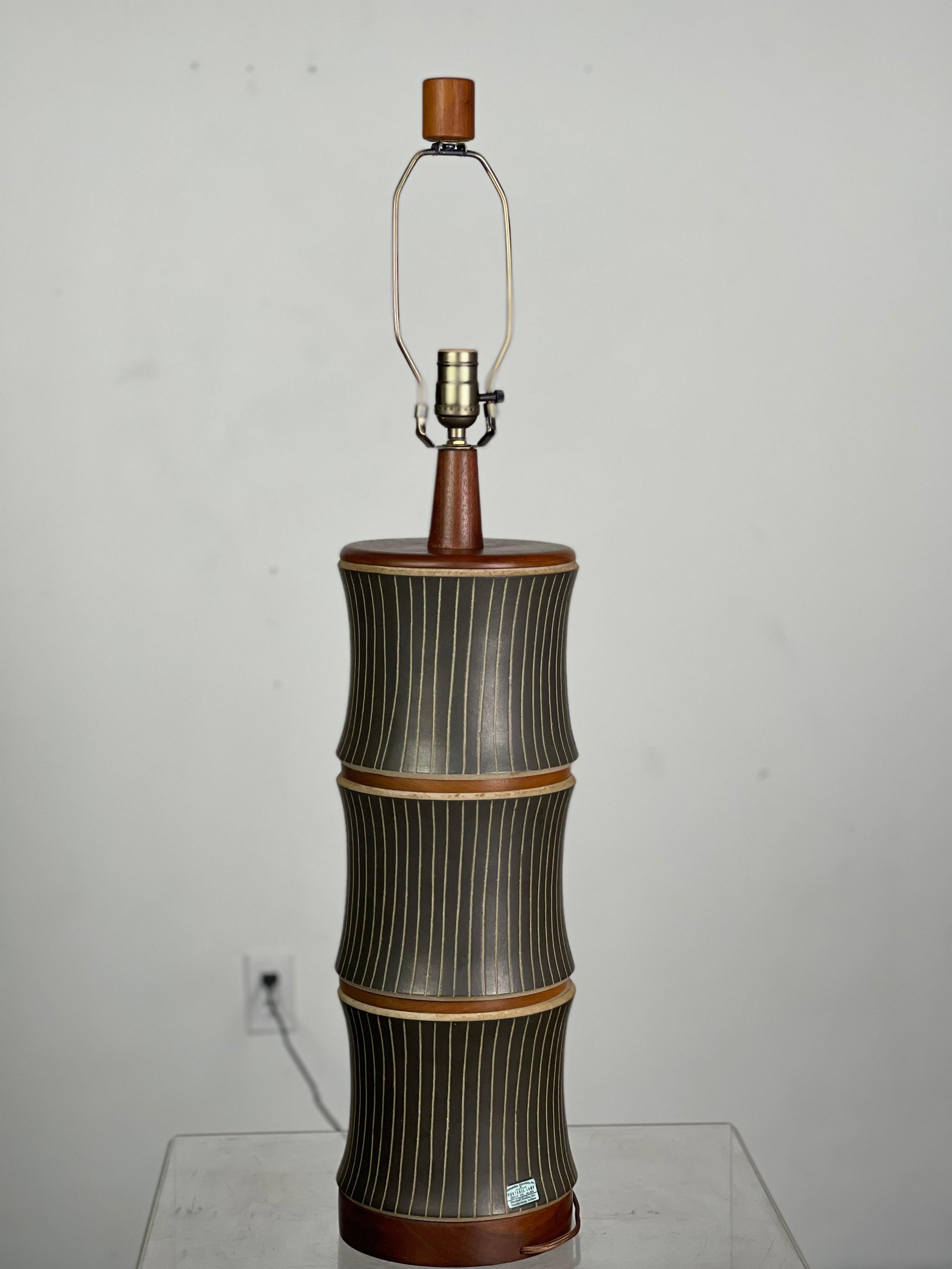 Mid-Century Modern Massive Martz Table Lamp 