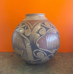 Massive Mata Ortiz Polychrome Pottery Vessel by Gloria Hernandez