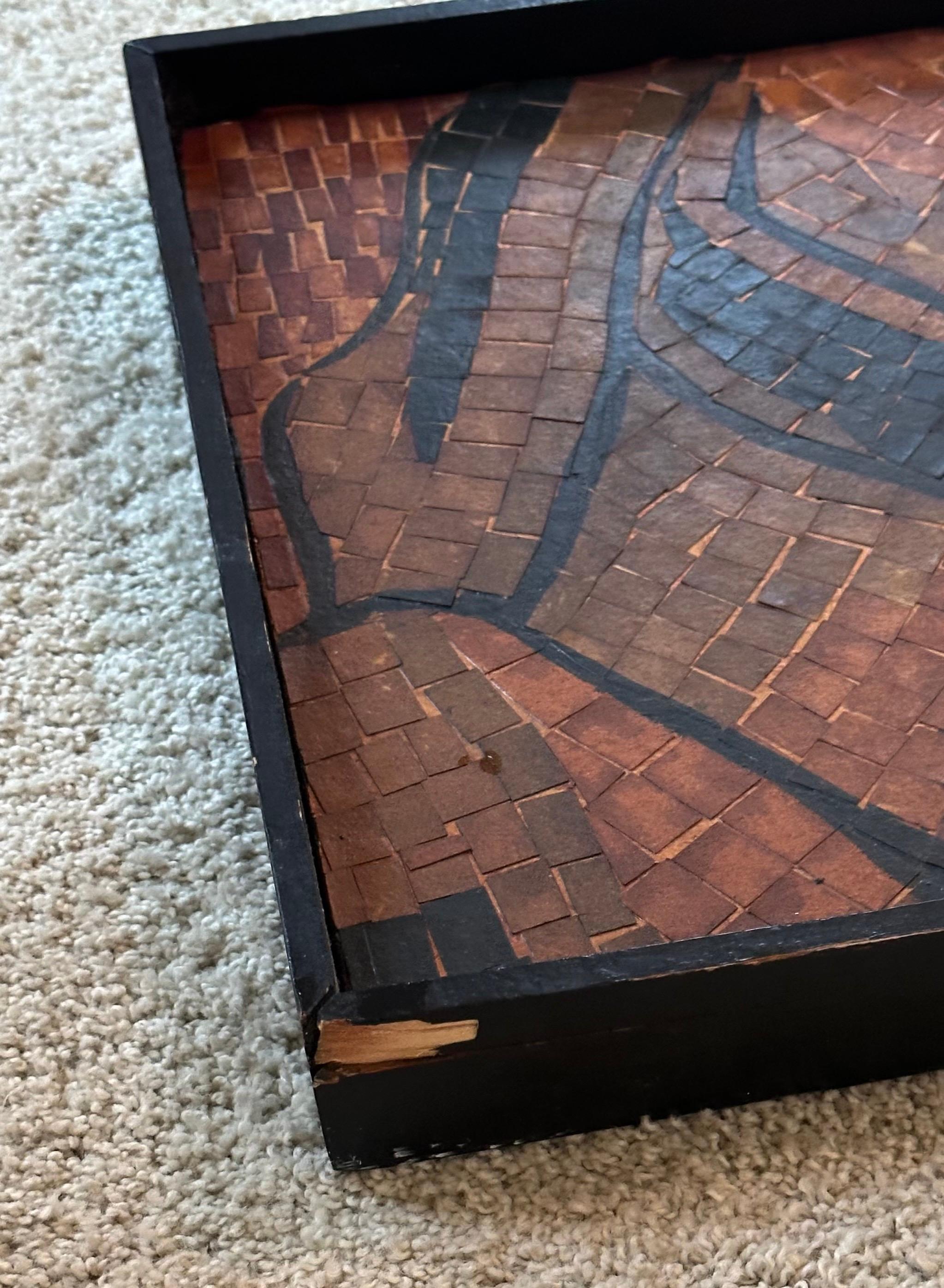 Massive MCM Mosaik Wandbehang von Jesus und Jünger im Angebot 8