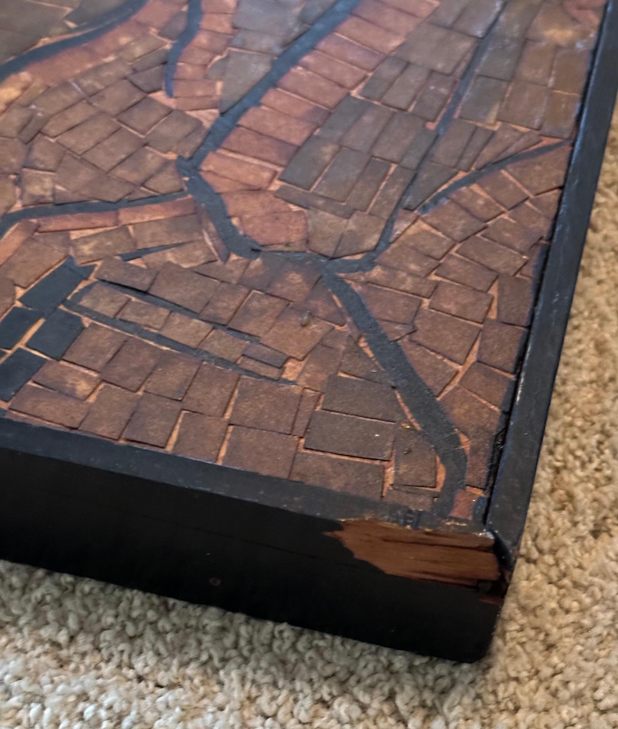 Massive MCM Mosaik Wandbehang von Jesus und Jünger im Angebot 9