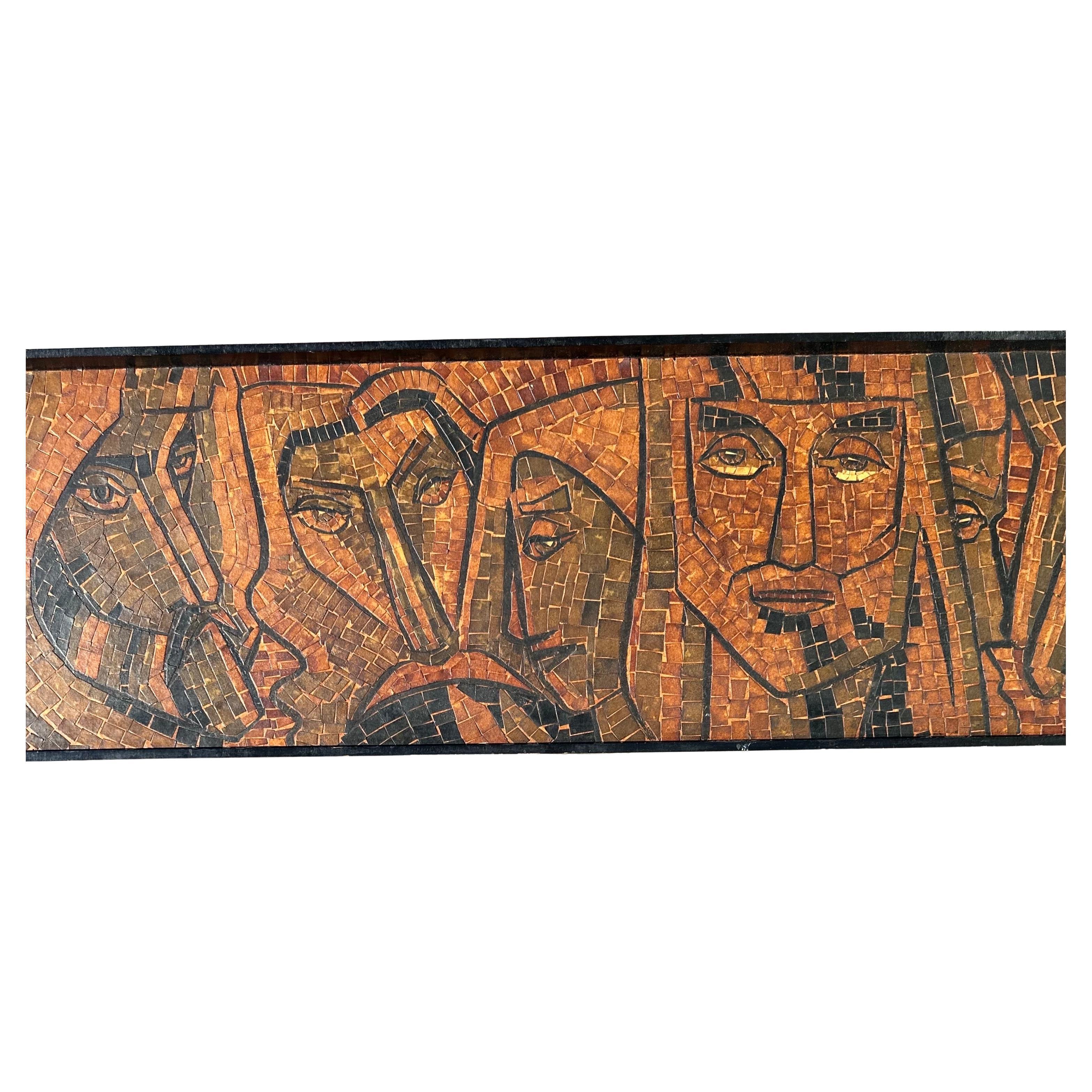 Massive MCM Mosaik Wandbehang von Jesus und Jünger im Zustand „Gut“ im Angebot in San Diego, CA