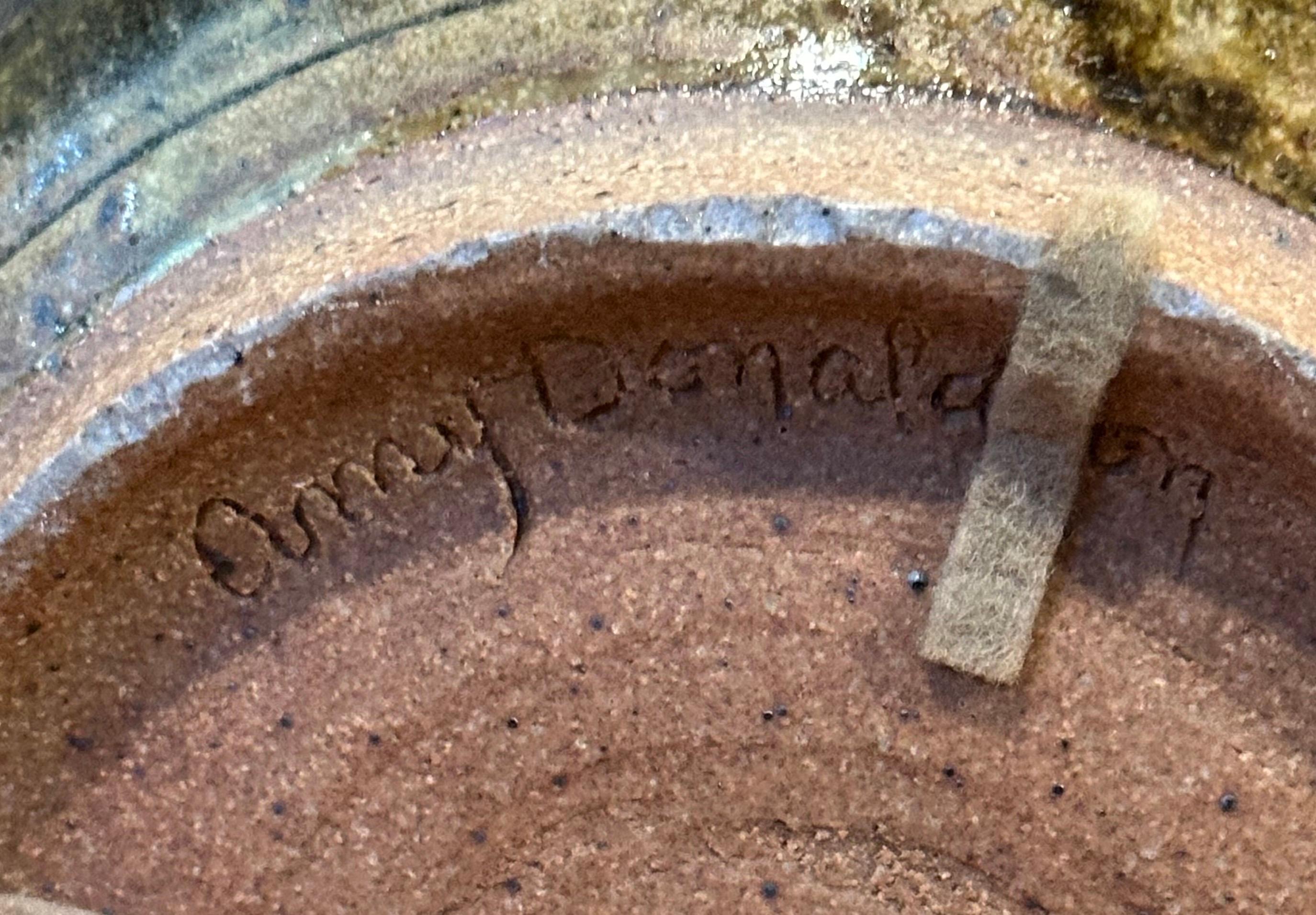 Massiver MCM Steingut Studio-Keramik-Keramik-Krug mit Deckel von Amy Donaldson im Angebot 6