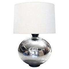 Vintage Massive Mercury Glass spheroid Lamp