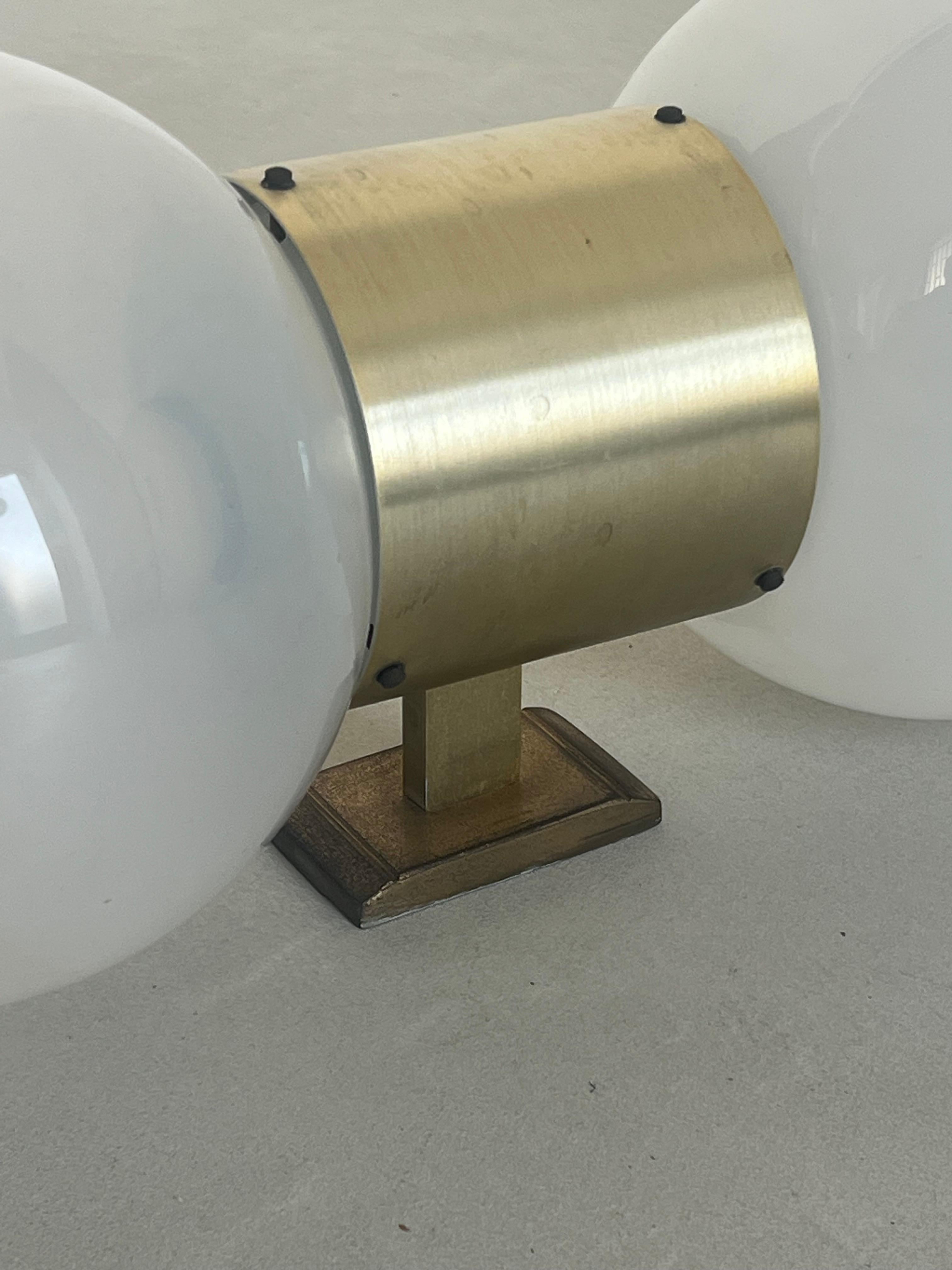 Metallo e vetro massiccio  Applique da parete anni '70 Stilux Milano in vendita 7