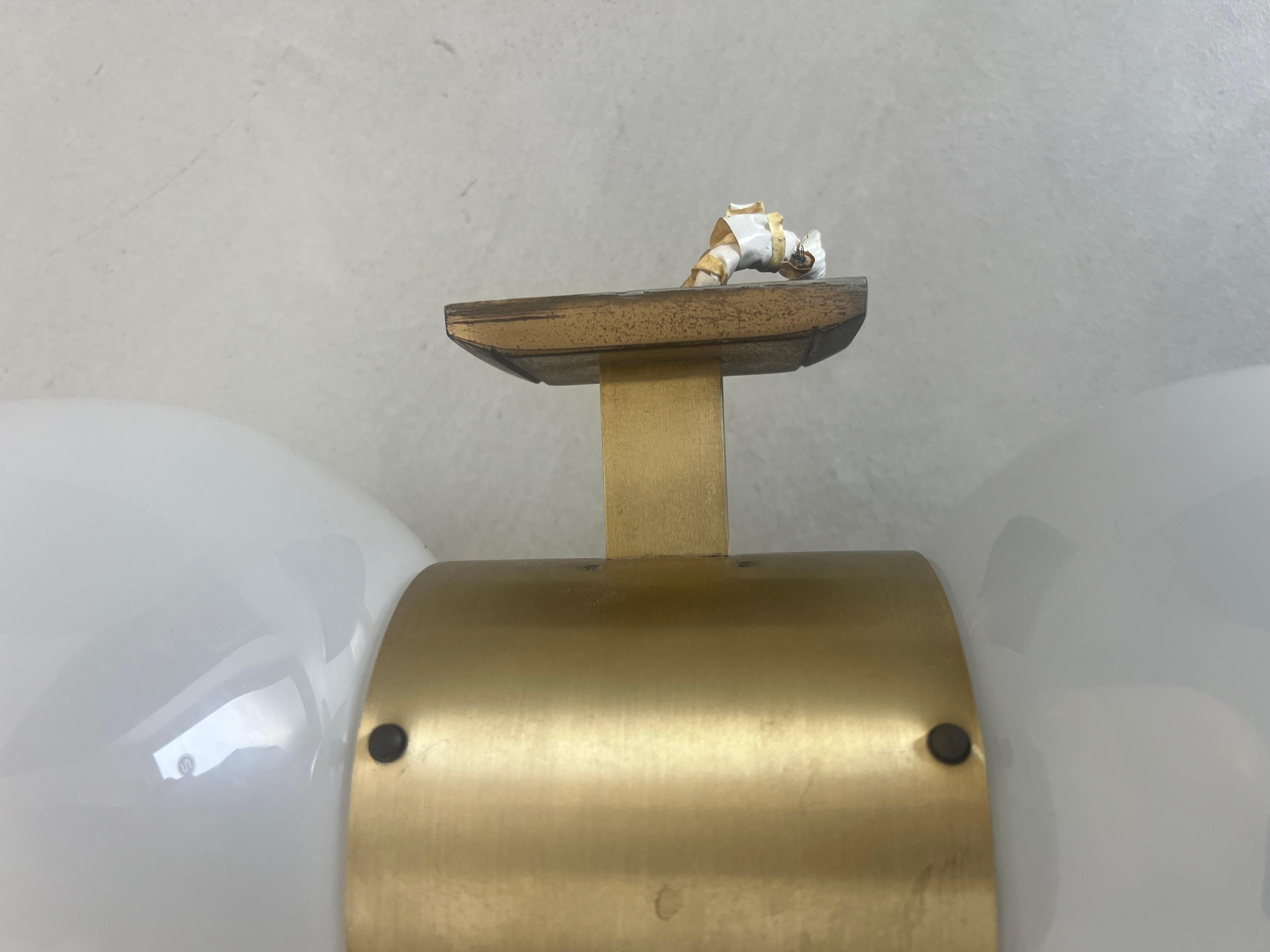 Metallo e vetro massiccio  Applique da parete anni '70 Stilux Milano in vendita 8