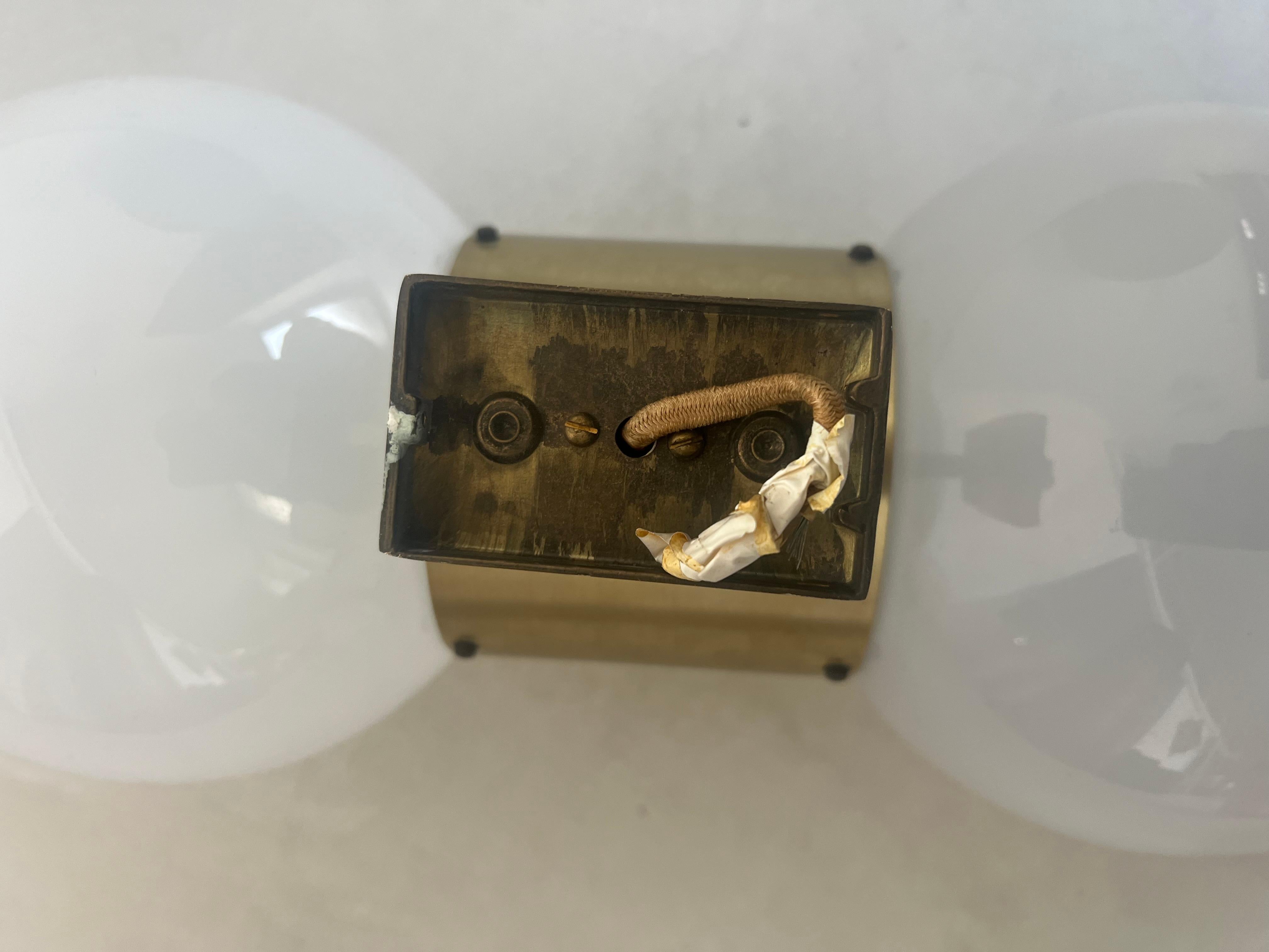 Metallo e vetro massiccio  Applique da parete anni '70 Stilux Milano in vendita 10