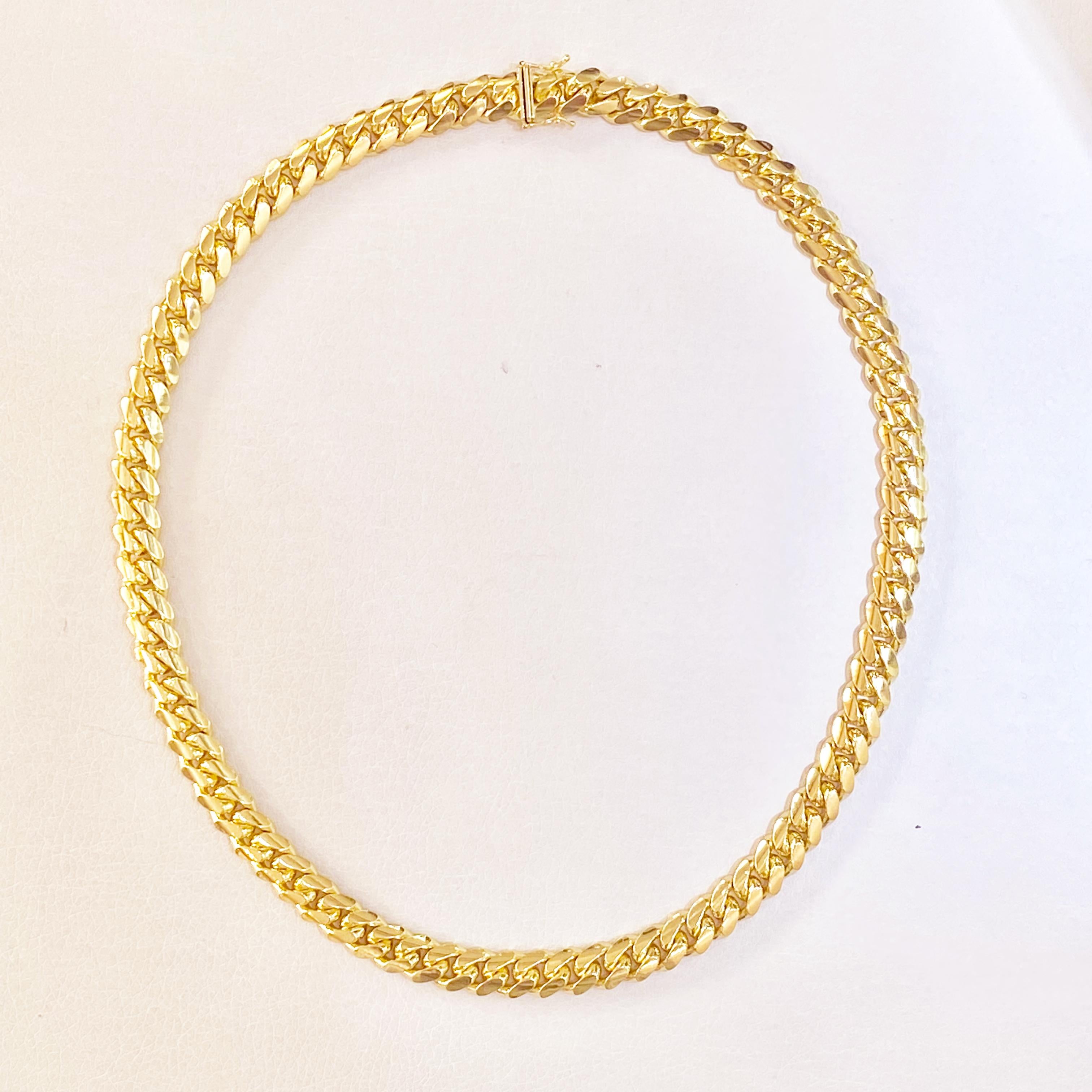 Women's or Men's Massive Miami Cuban Chain Extra Large XL SOLID 14K GOLD 10 mm 185.5 Grams 22 in For Sale