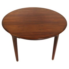 Mesa de comedor extensible danesa de palisandro de mediados de siglo de Henning Kjærnulf