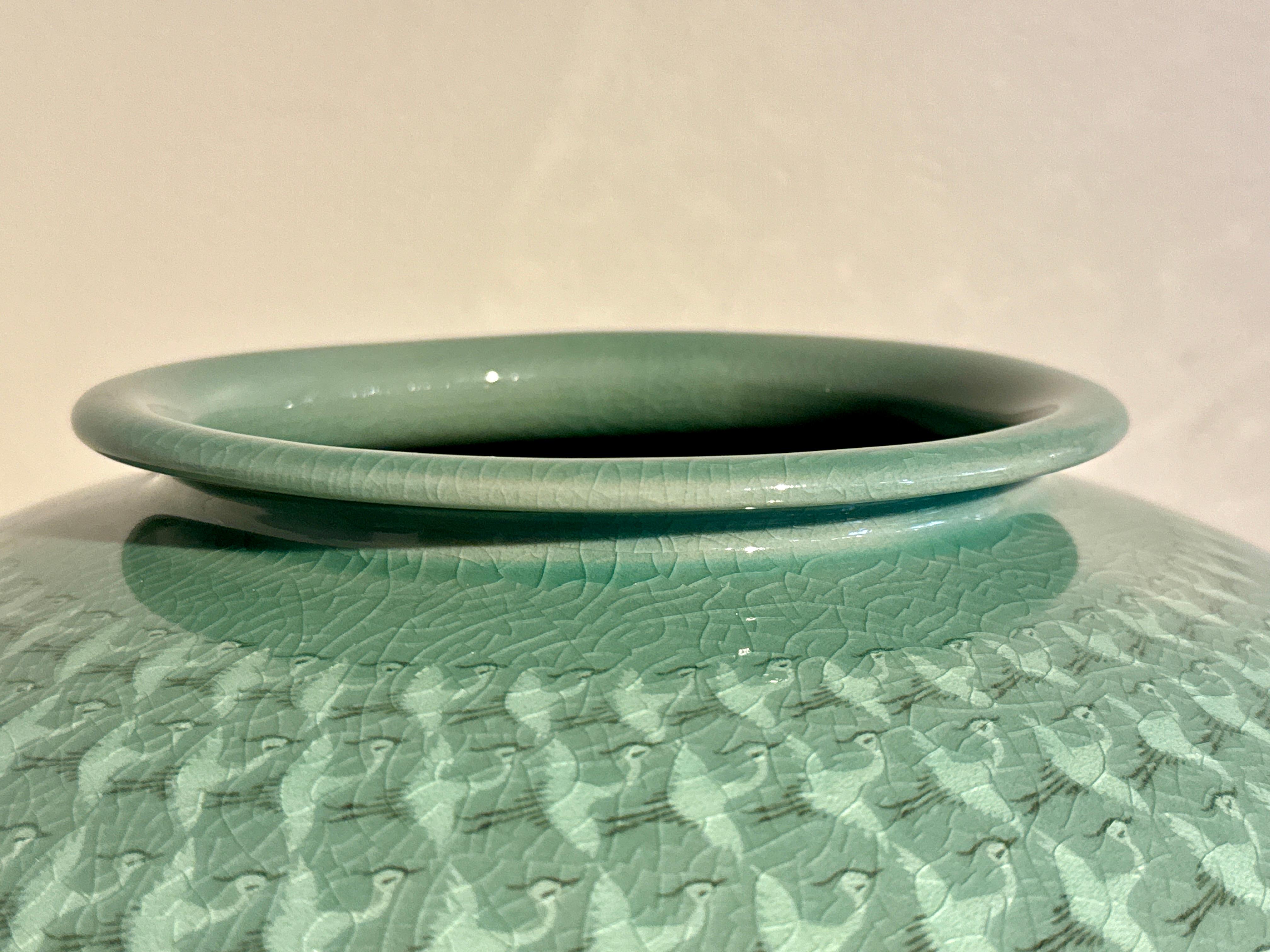 Massive Modern Korean Celadon 