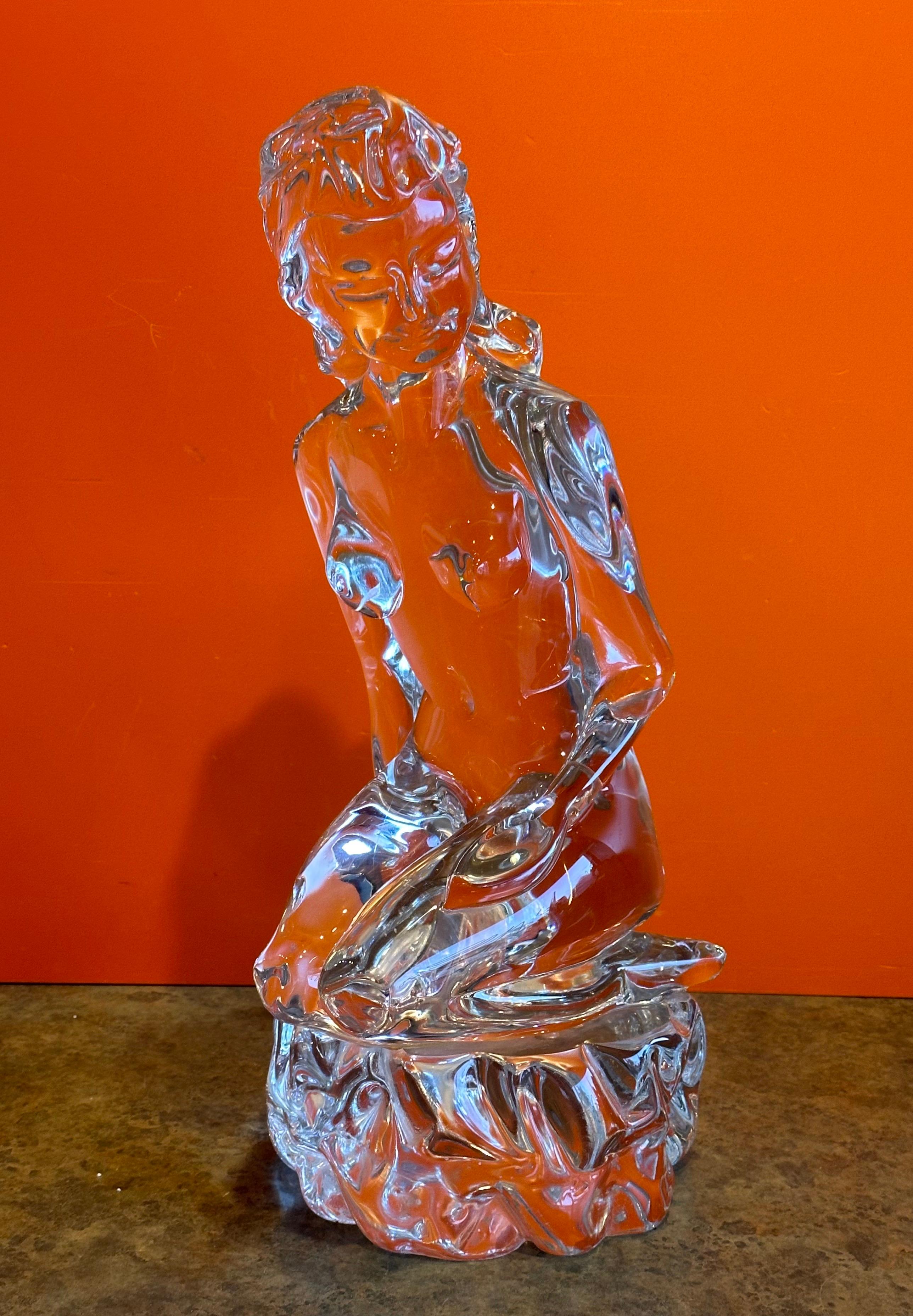 Massive Nude Art Glass Sculpture by Loredano Rosin for Murano Glass For Sale 5