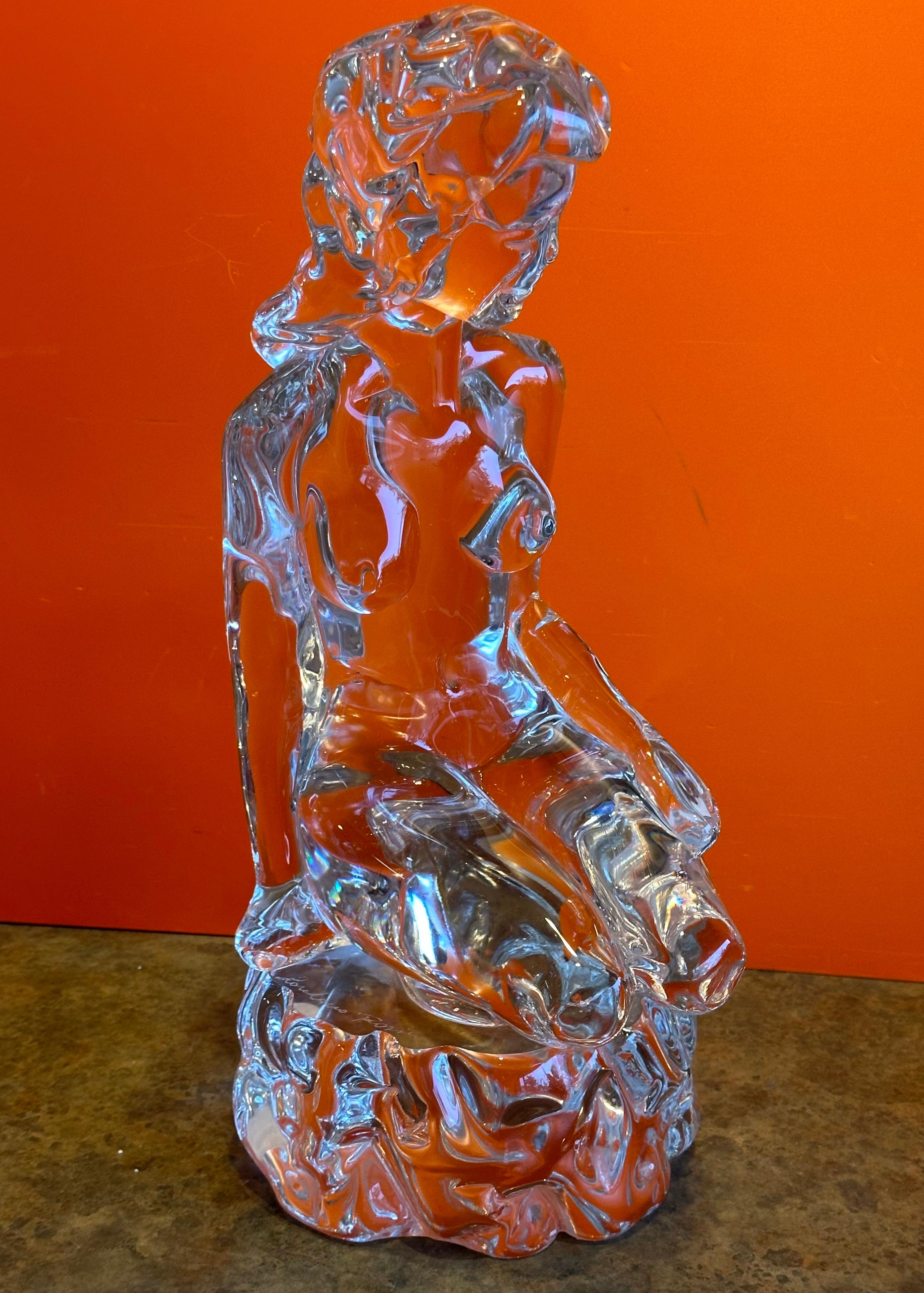 Massive Nude Art Glass Sculpture by Loredano Rosin for Murano Glass For Sale 6