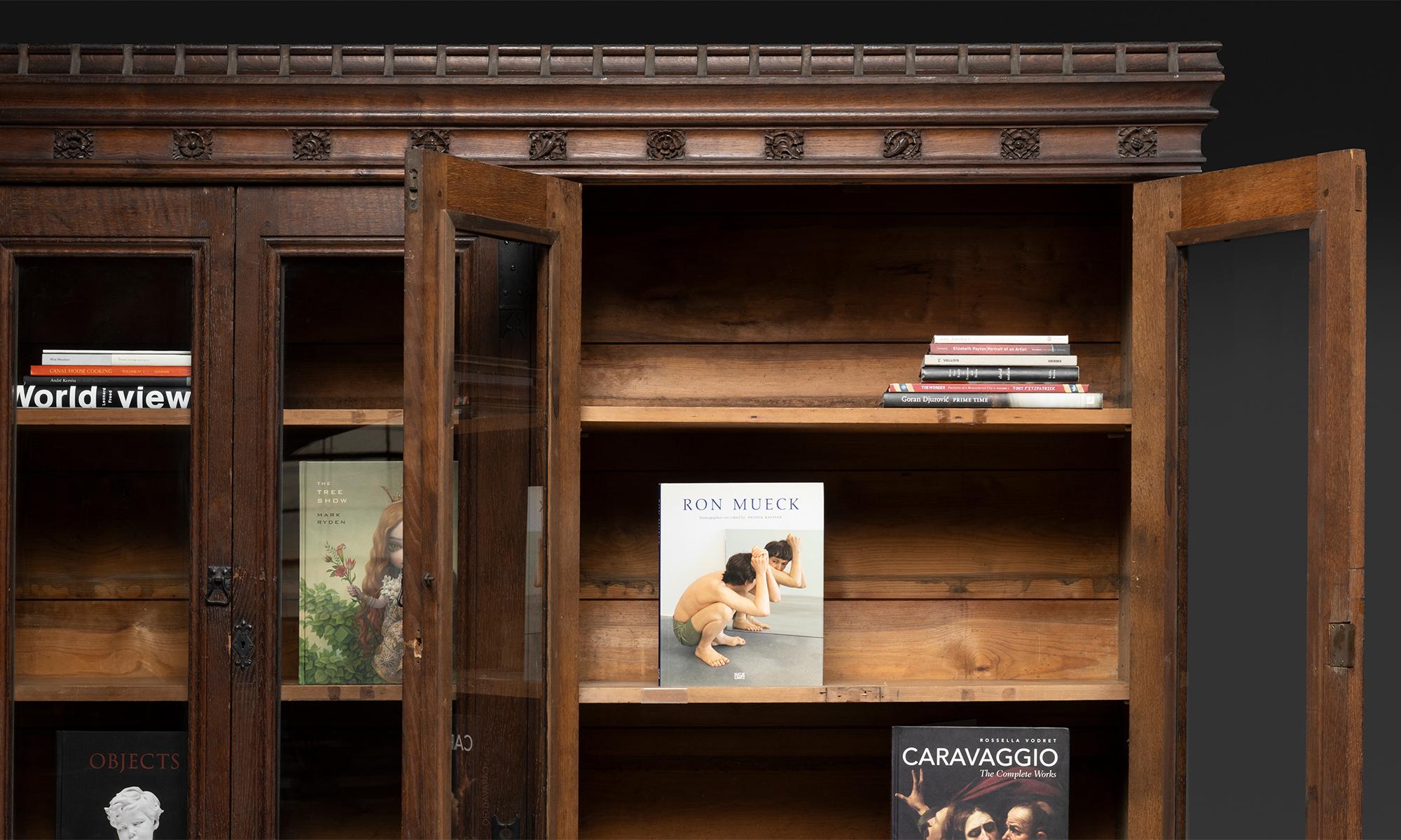 20th Century Massive Oak Bookcases, England 1900 For Sale