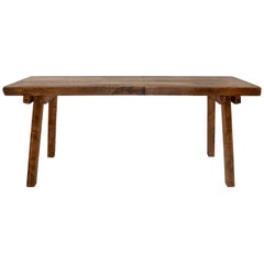 Massive Oak Pig Bench Butcher's Block Table