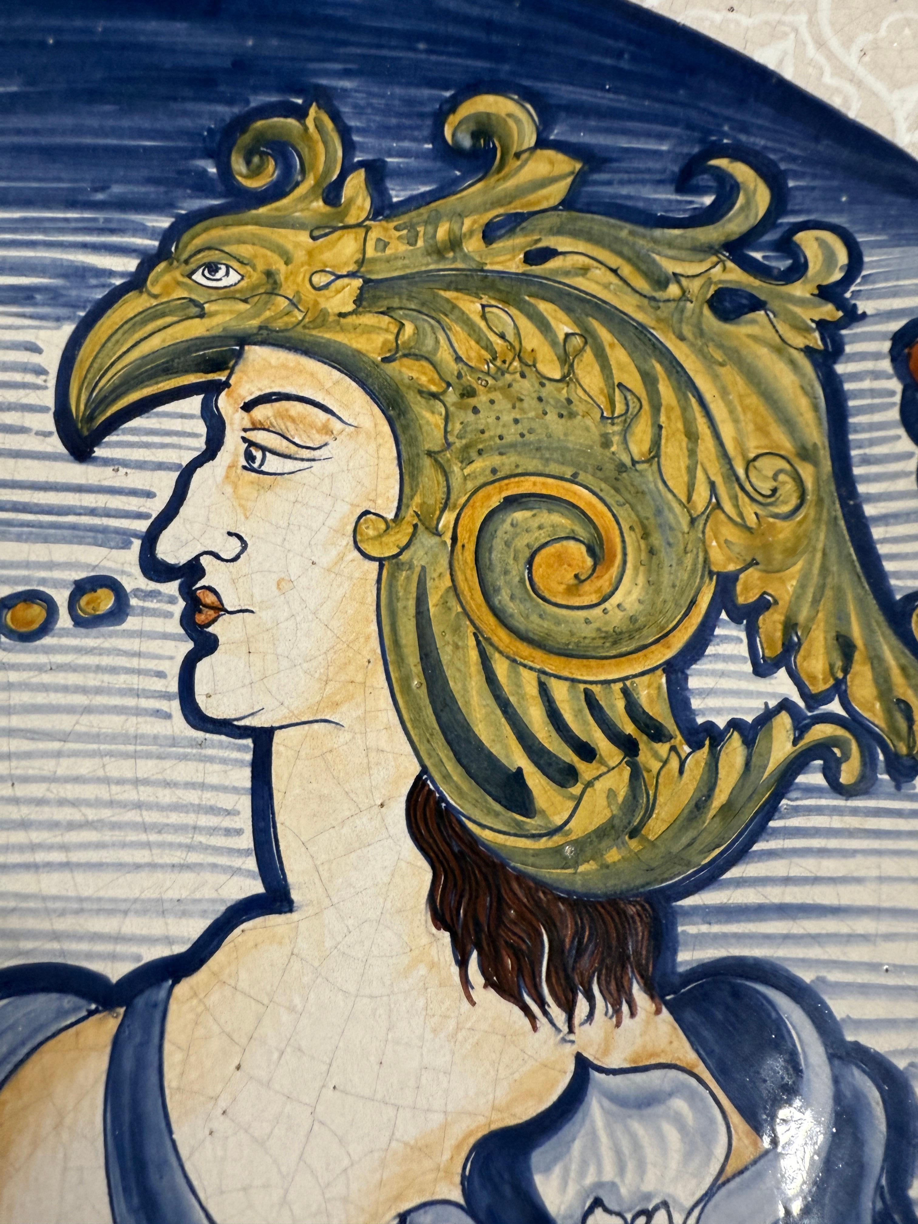 Massiccio piatto in maiolica L'Antica Majolica Italiana Romeo e Giulietta in vendita 10