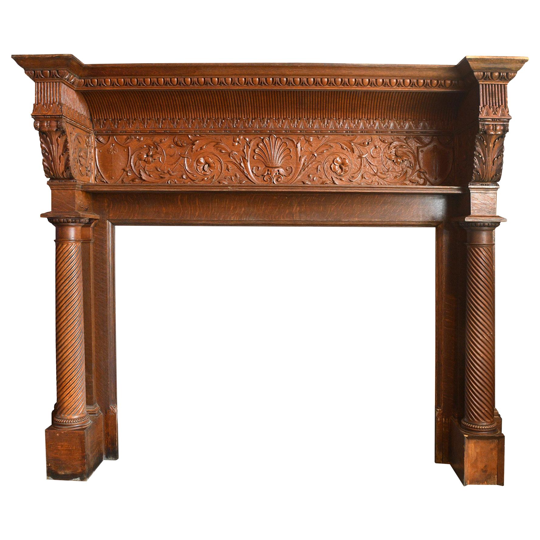 Quarter Sawn Oak Mantel For Sale on 1stDibs quarter sawn oak fireplace mantel