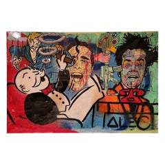 Massive Original Pop-Art Mixed Media Artwork by Alec Monopoly, ca. 2010