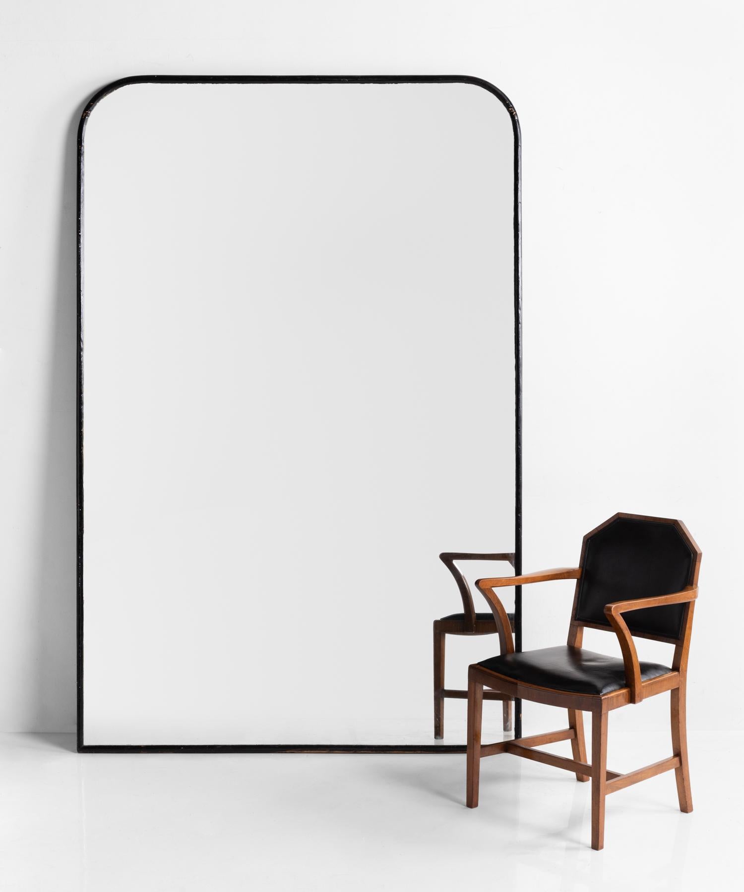 Massive Outfitters Mirror, England, 20th Century

With original back panel and smokey mirror glass..
