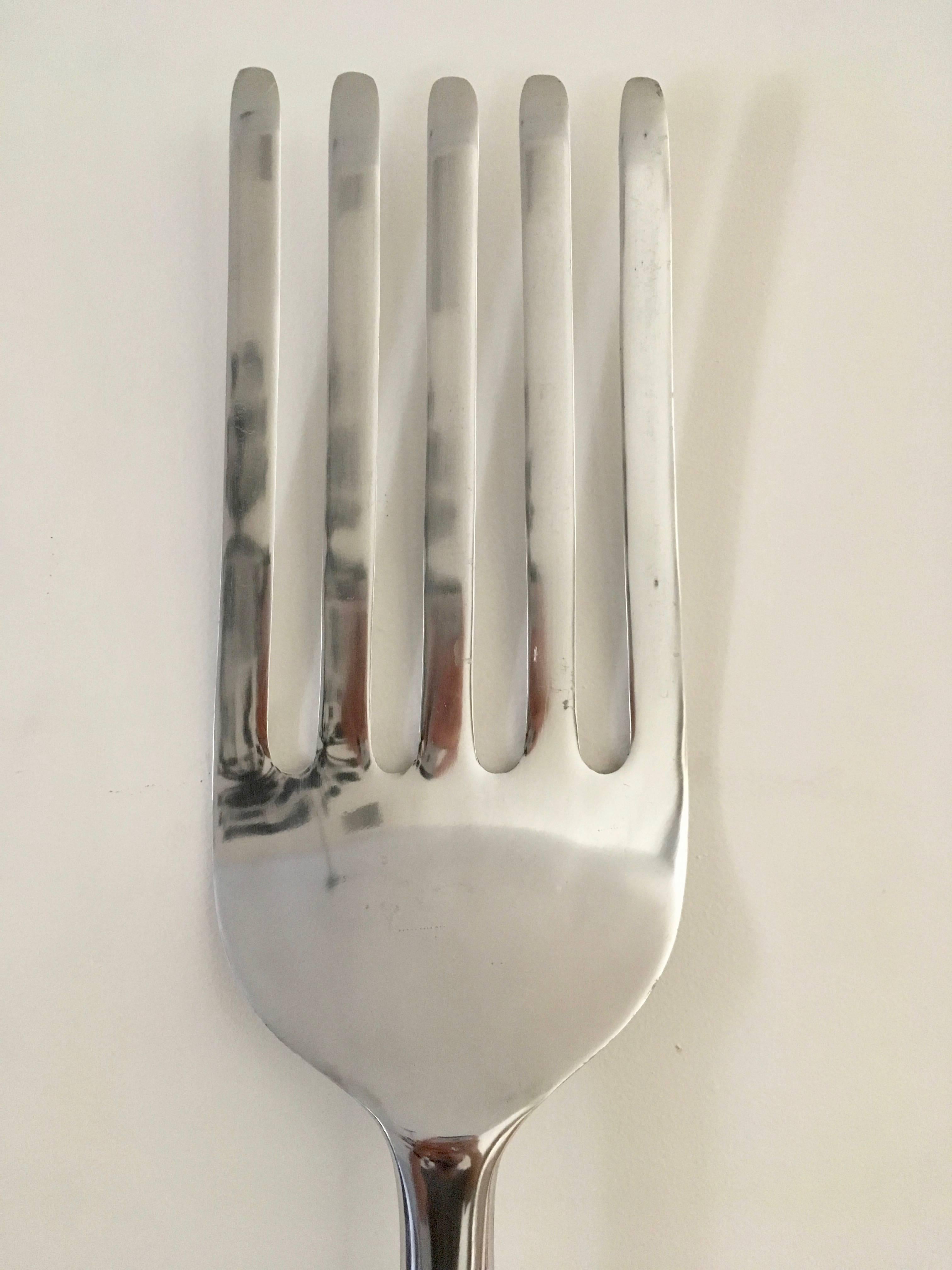 American Massive Oversized Aluminium Fork and Spoon