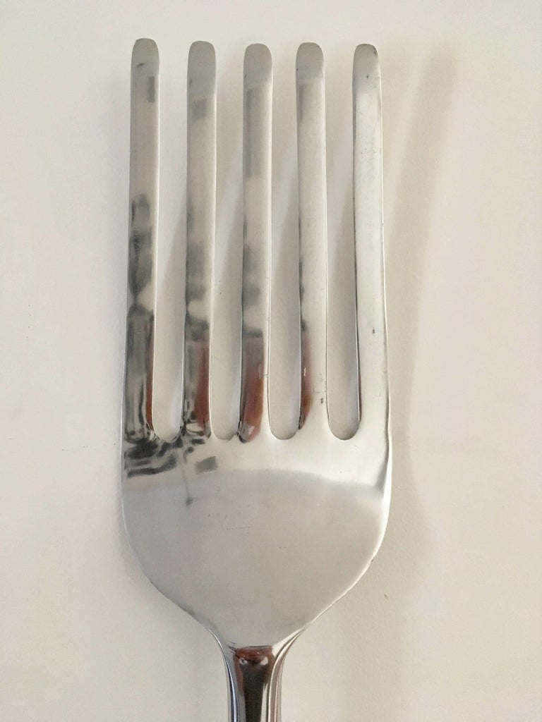 Massive Oversized Aluminium Fork and Spoon at 1stDibs massive fork
