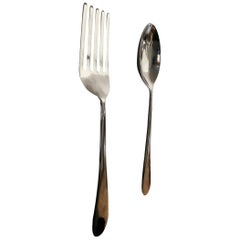 Massive Oversized Aluminium Fork and Spoon