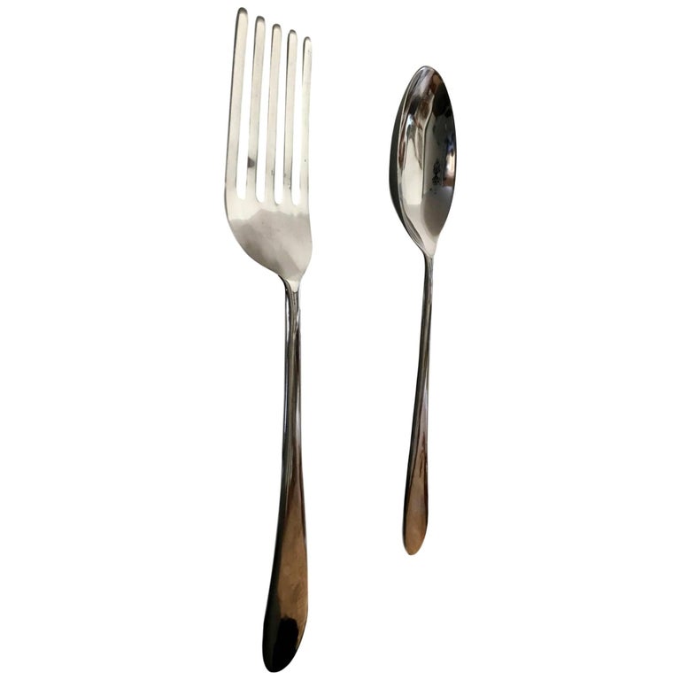 Massive Oversized Aluminium Fork and Spoon at 1stDibs massive fork