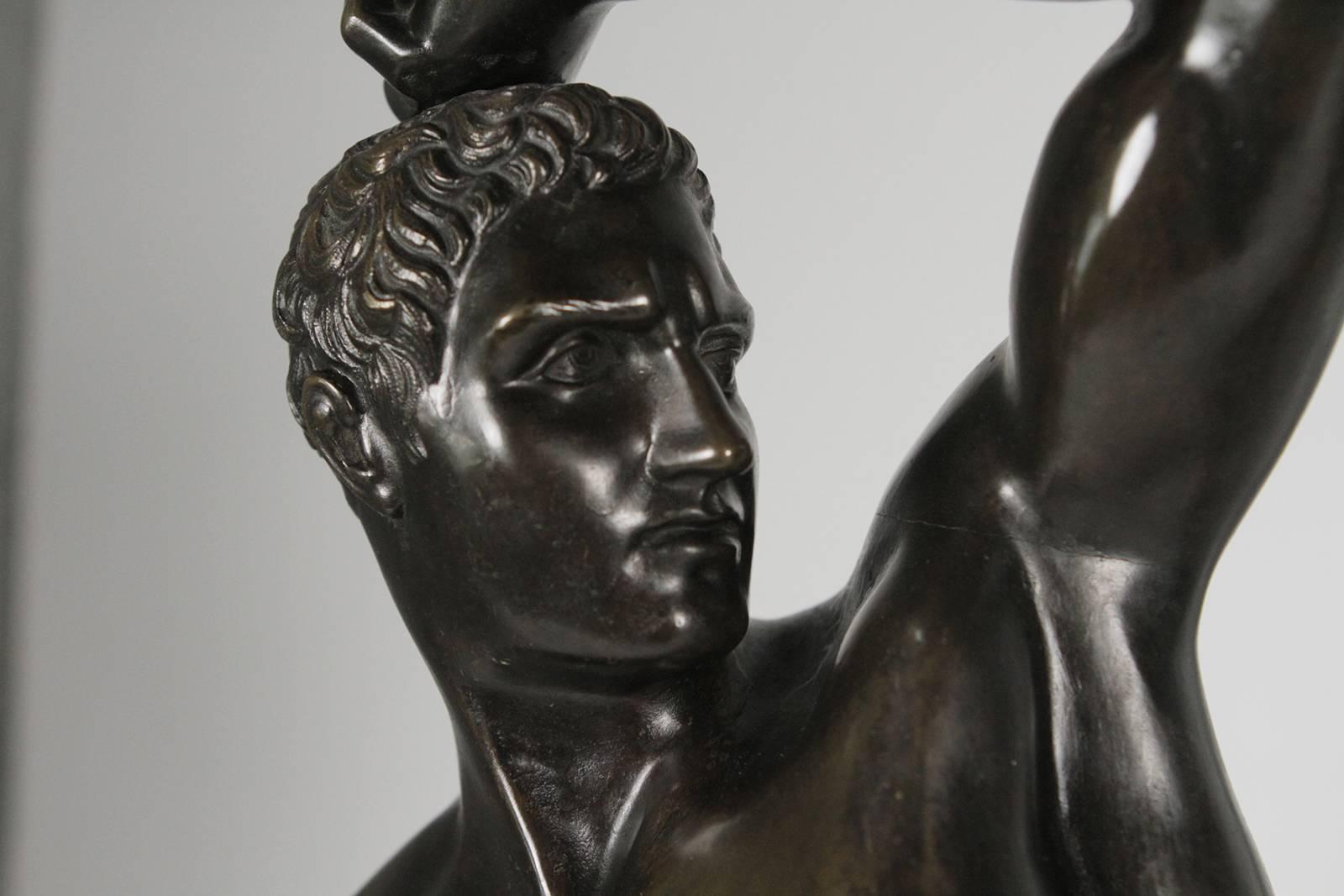 Massive Pair of Bronze Greek Boxers Creugas and Damoxenos 3