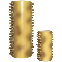 Paire massive de vases en céramique moderniste allemande signés par Dümler 
Breiden