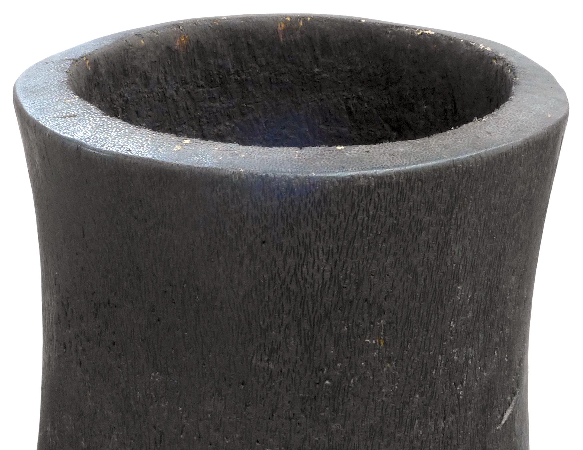 Carved Massive Palm Tree Trunk Planters