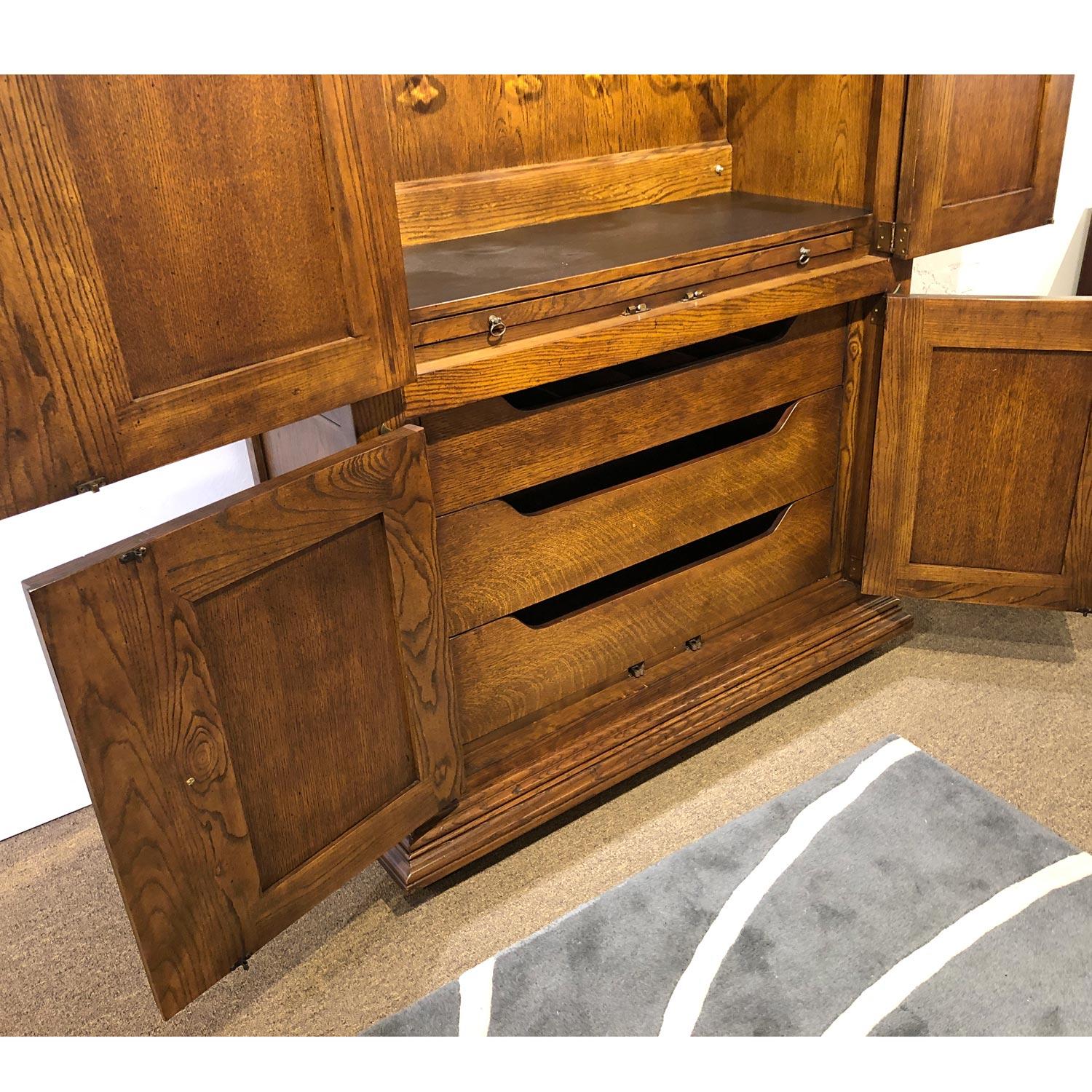 bar cabinet with hutch