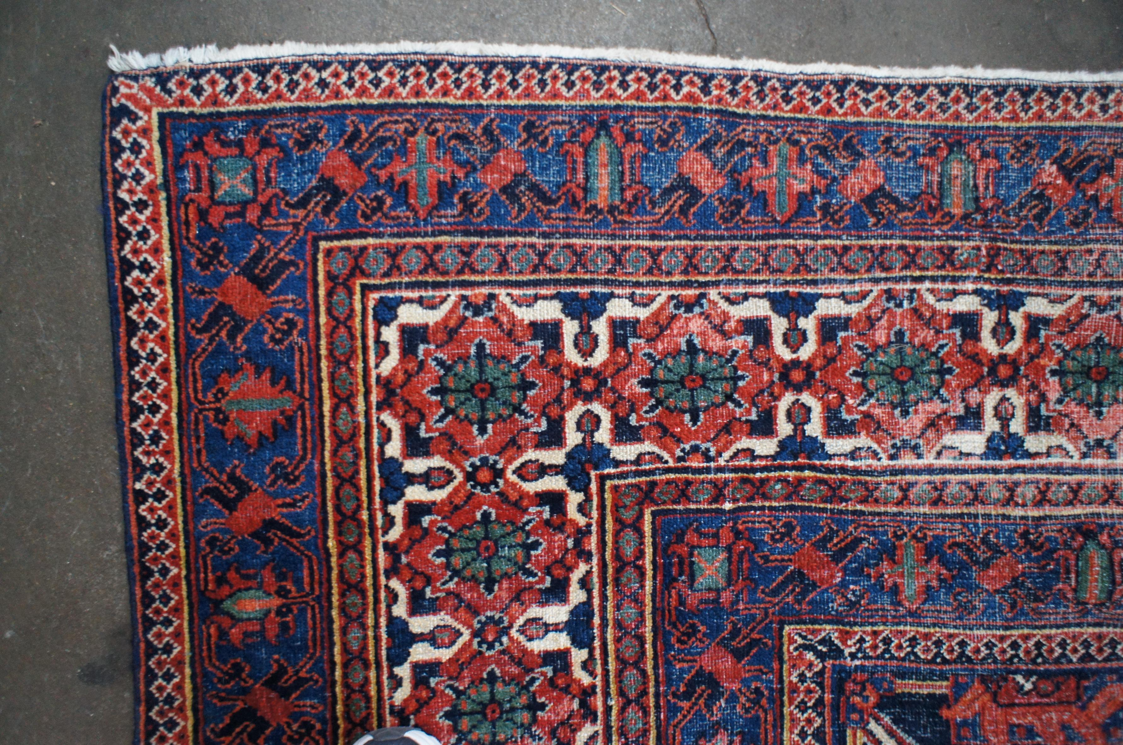Massive Persian Iran Joshegan Geometric Floral Palace Area Rug Carpet 10' x 17' 2