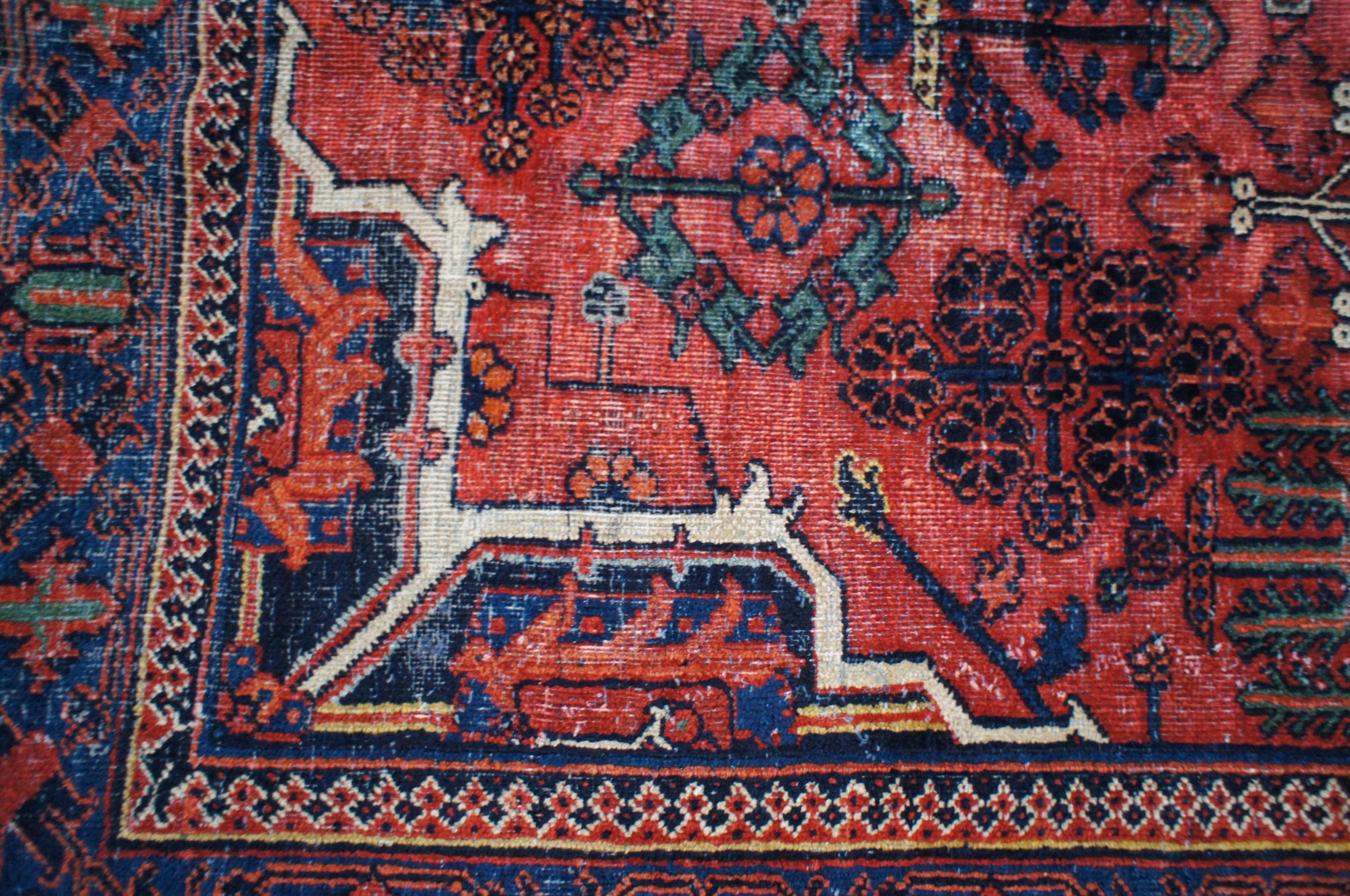 Massive Persian Iran Joshegan Geometric Floral Palace Area Rug Carpet 10' x 17' 3