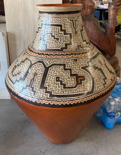 Massive Peruvian Shipibo Conibo Pottery Vessel