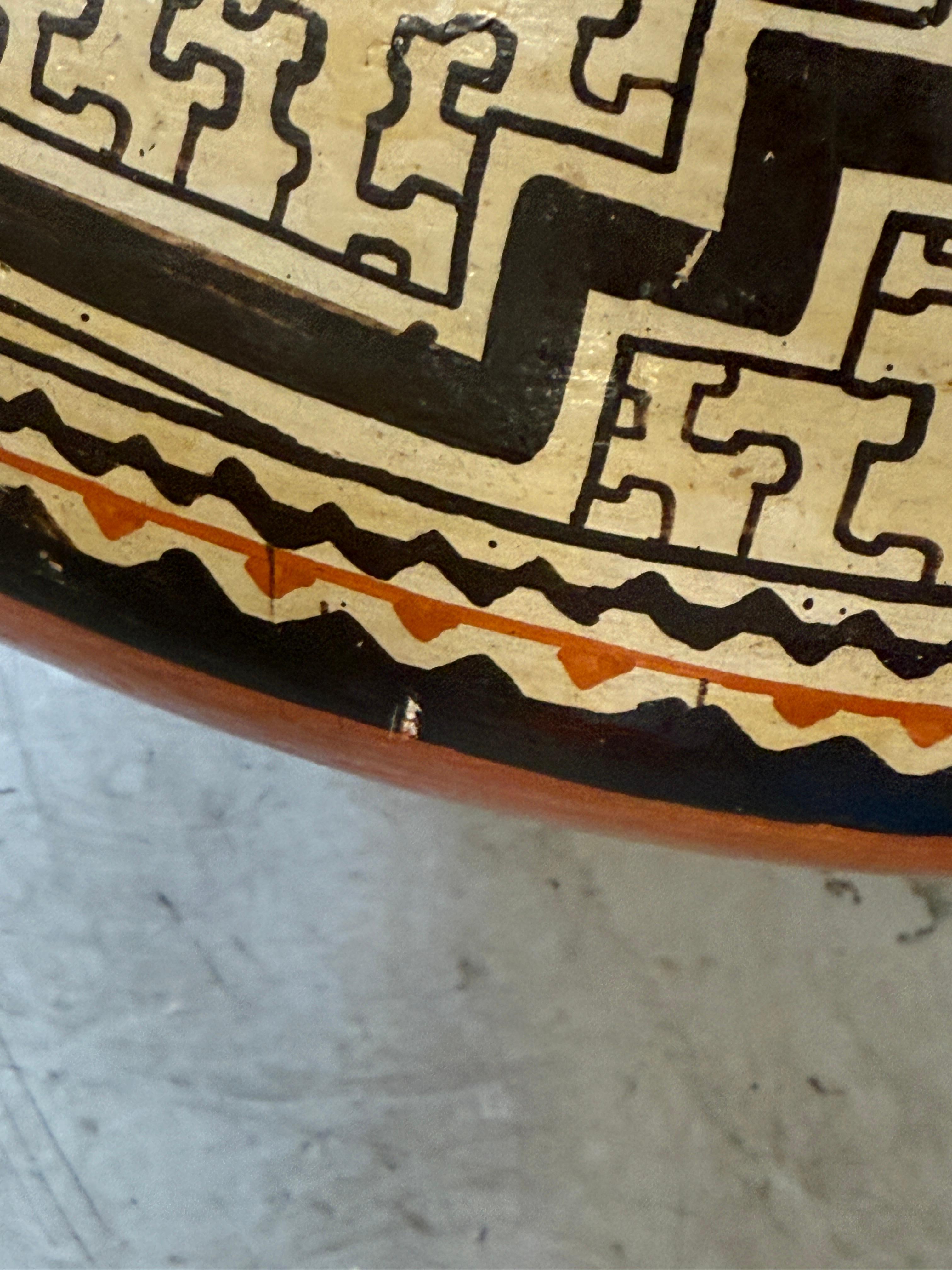 Massive Peruvian Shipibo Conibo Pottery Vessel For Sale 3