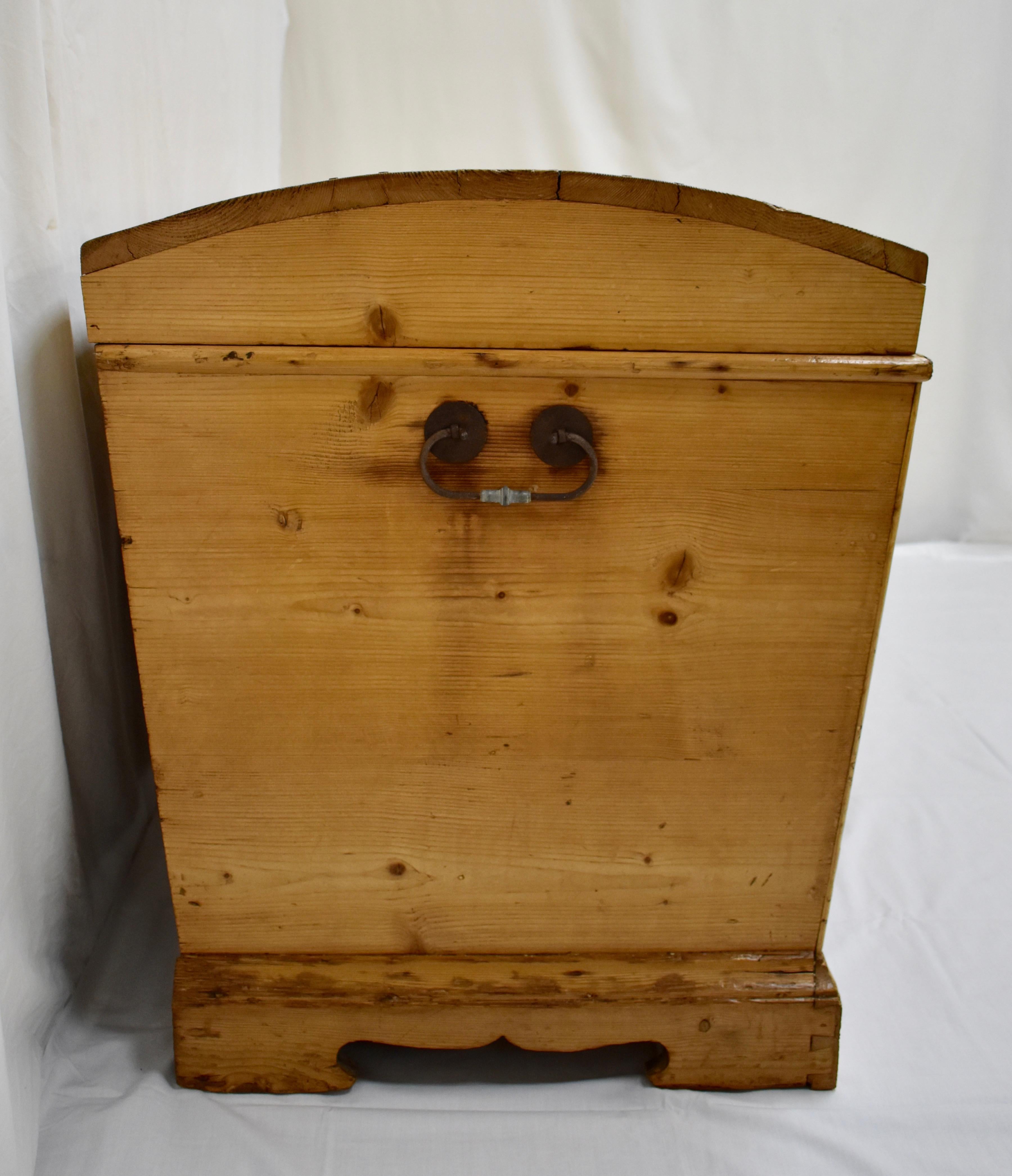 Country Massive Pine Cedar-Lined Dome-Top Trunk or Blanket Chest