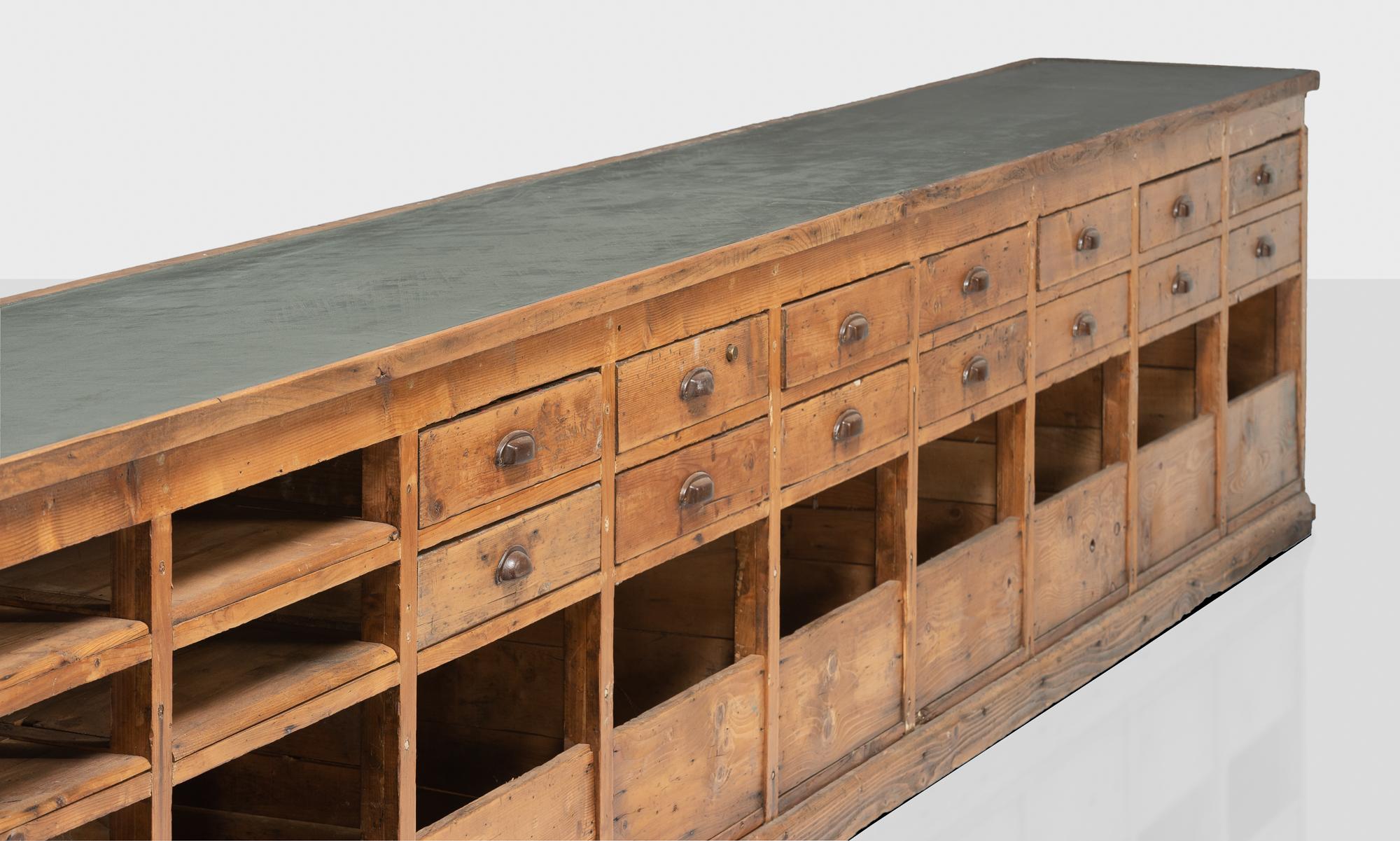 Massive Pine Chest of Drawers, Italy, circa 1940 In Good Condition In Culver City, CA