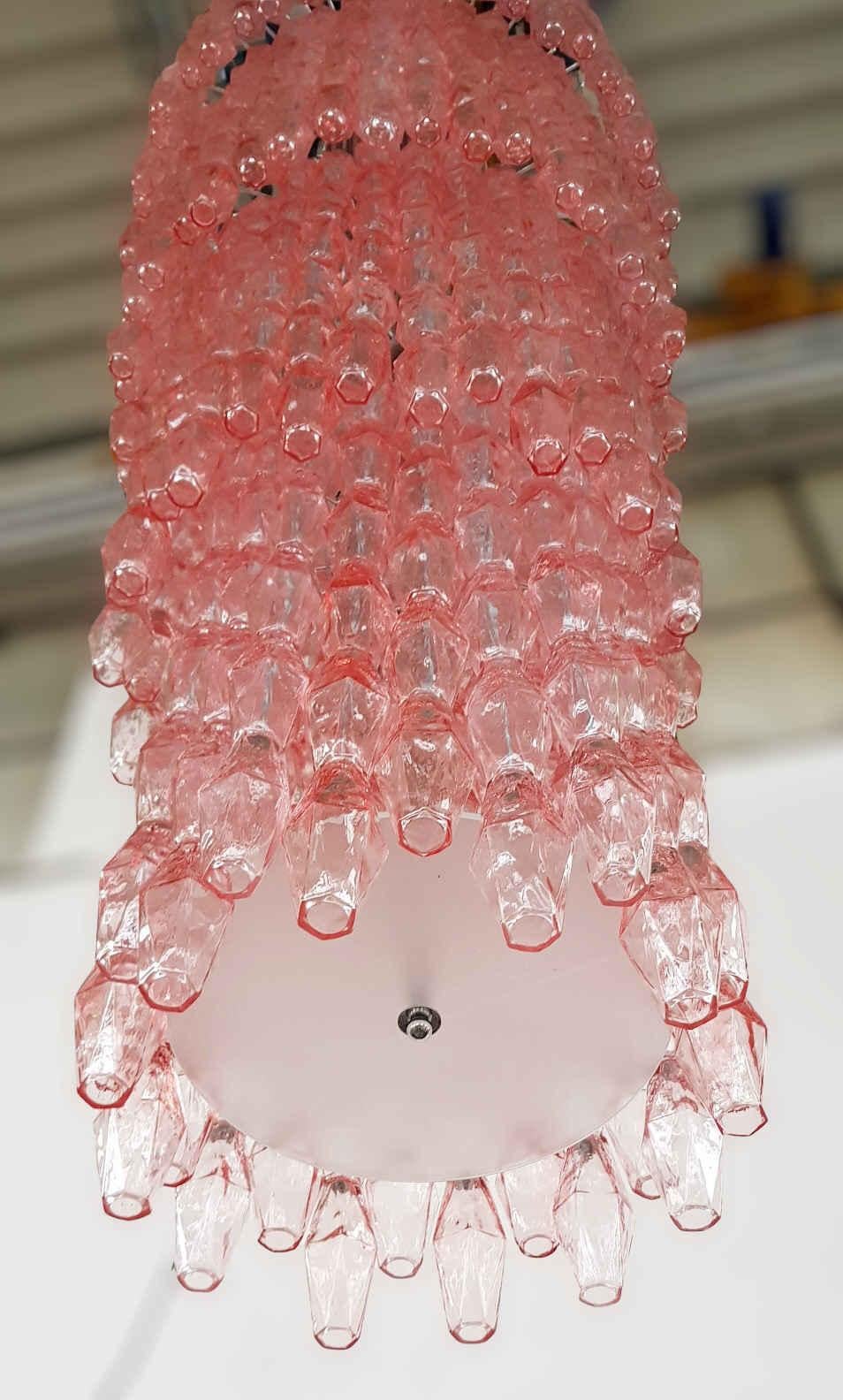 Massiccio lampadario rosa Poliedri In condizioni buone in vendita a Los Angeles, CA