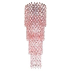 Massive Pink Poliedri Chandelier